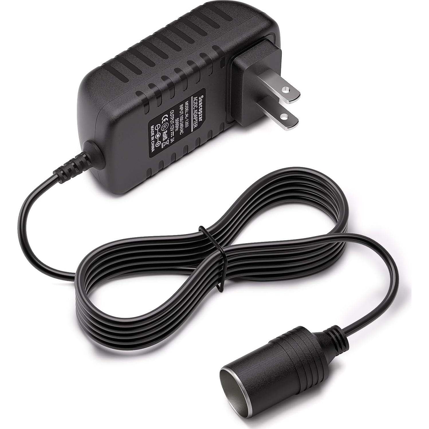 Convertidor CA a CC 12V 3A Subloom para coche