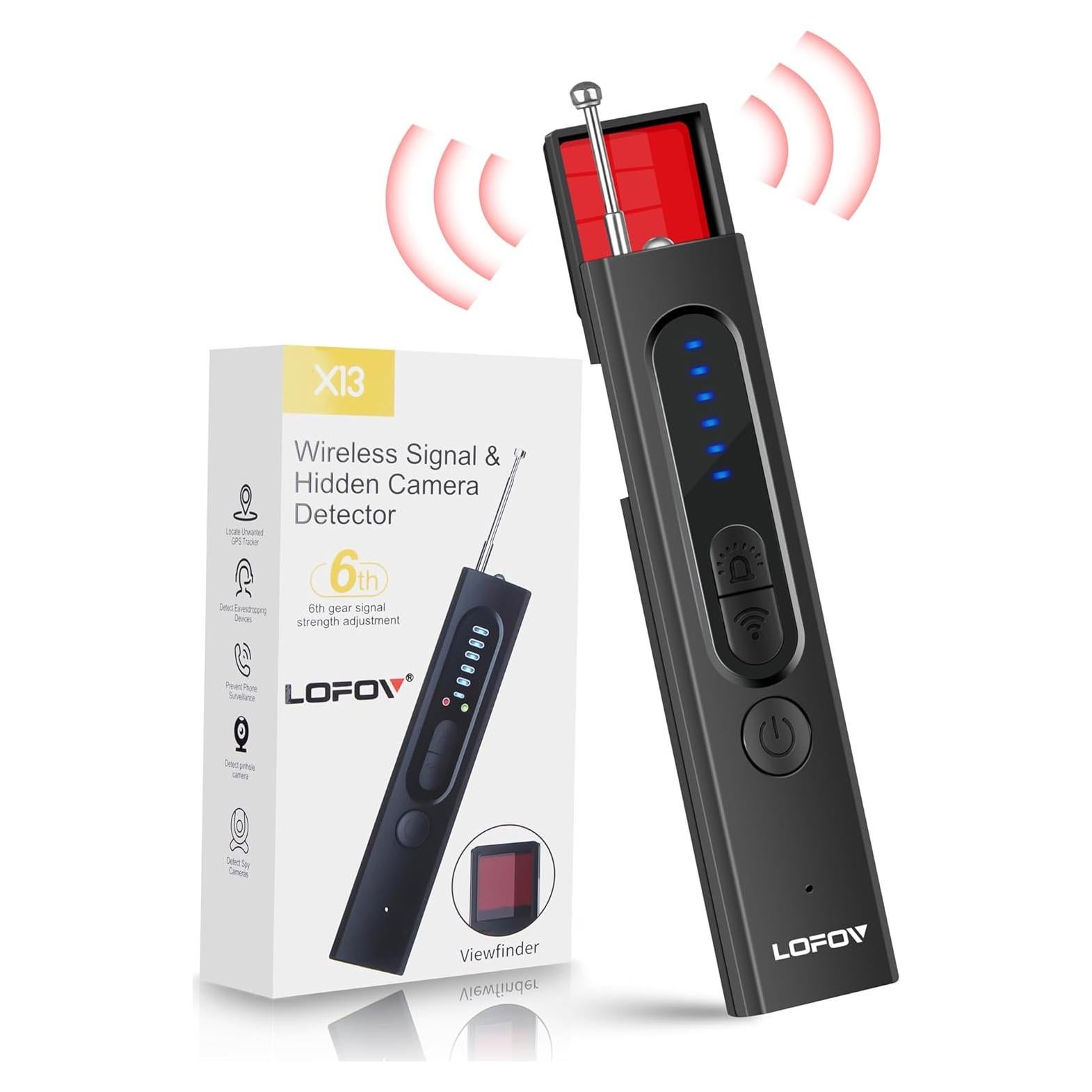 Detector de Cámaras Ocultas LOFOV X13 Inalámbrico Recargable