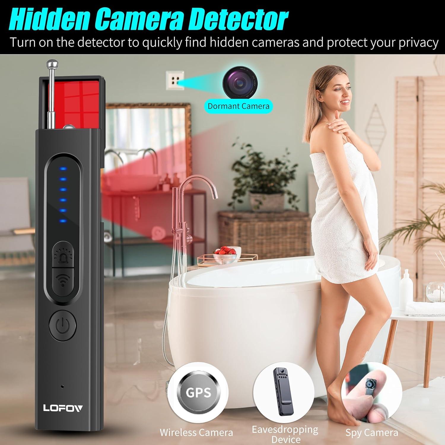 Detector de Cámaras Ocultas LOFOV X13 Inalámbrico Recargable