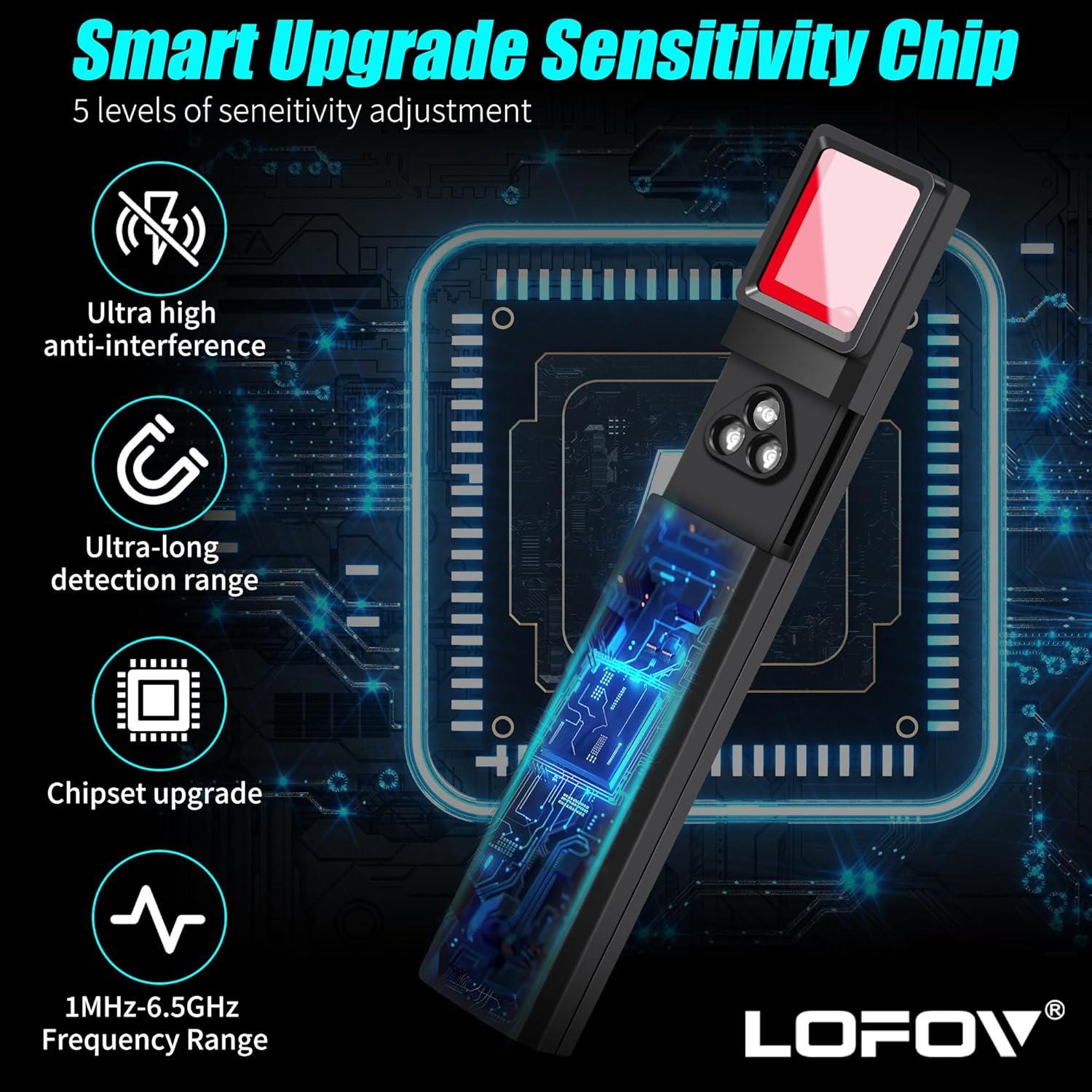 Detector de Cámaras Ocultas LOFOV X13 Inalámbrico Recargable