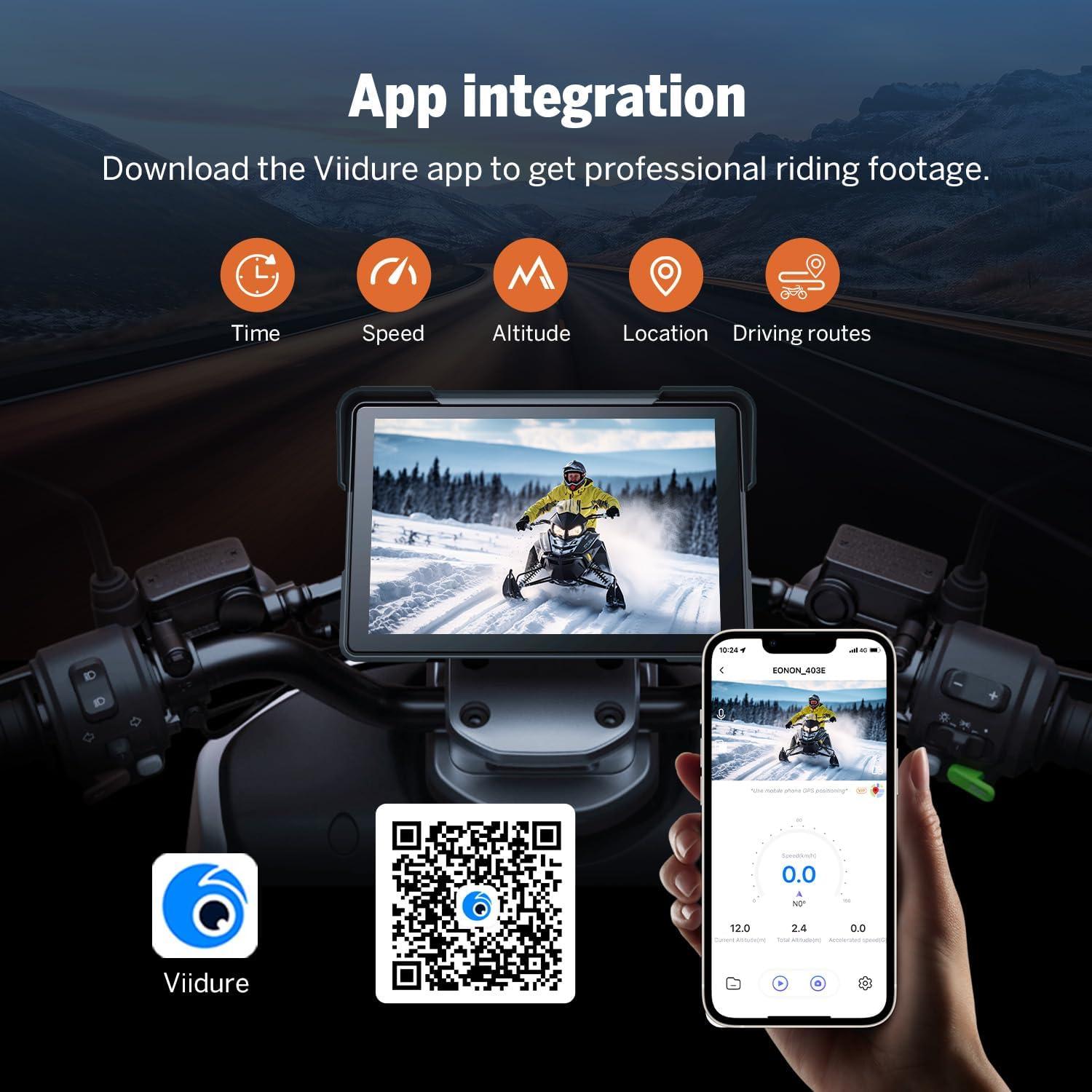 Pantalla para Motocicleta Eonon P6 7" CarPlay Android Auto Bluetooth