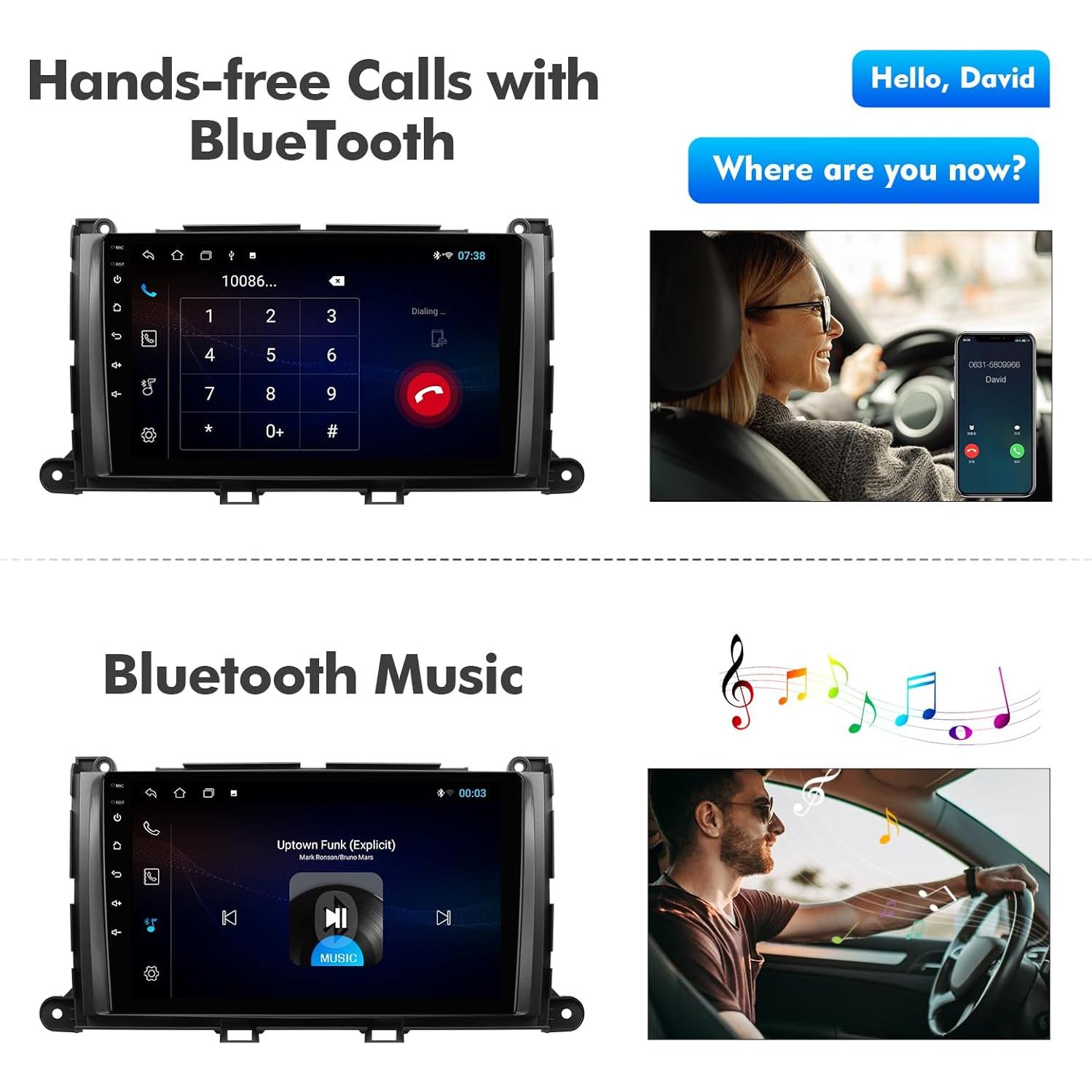 Estéreo de Coche FeirTon Android 12 9" 2+32GB para Toyota Sienna 2011-2014