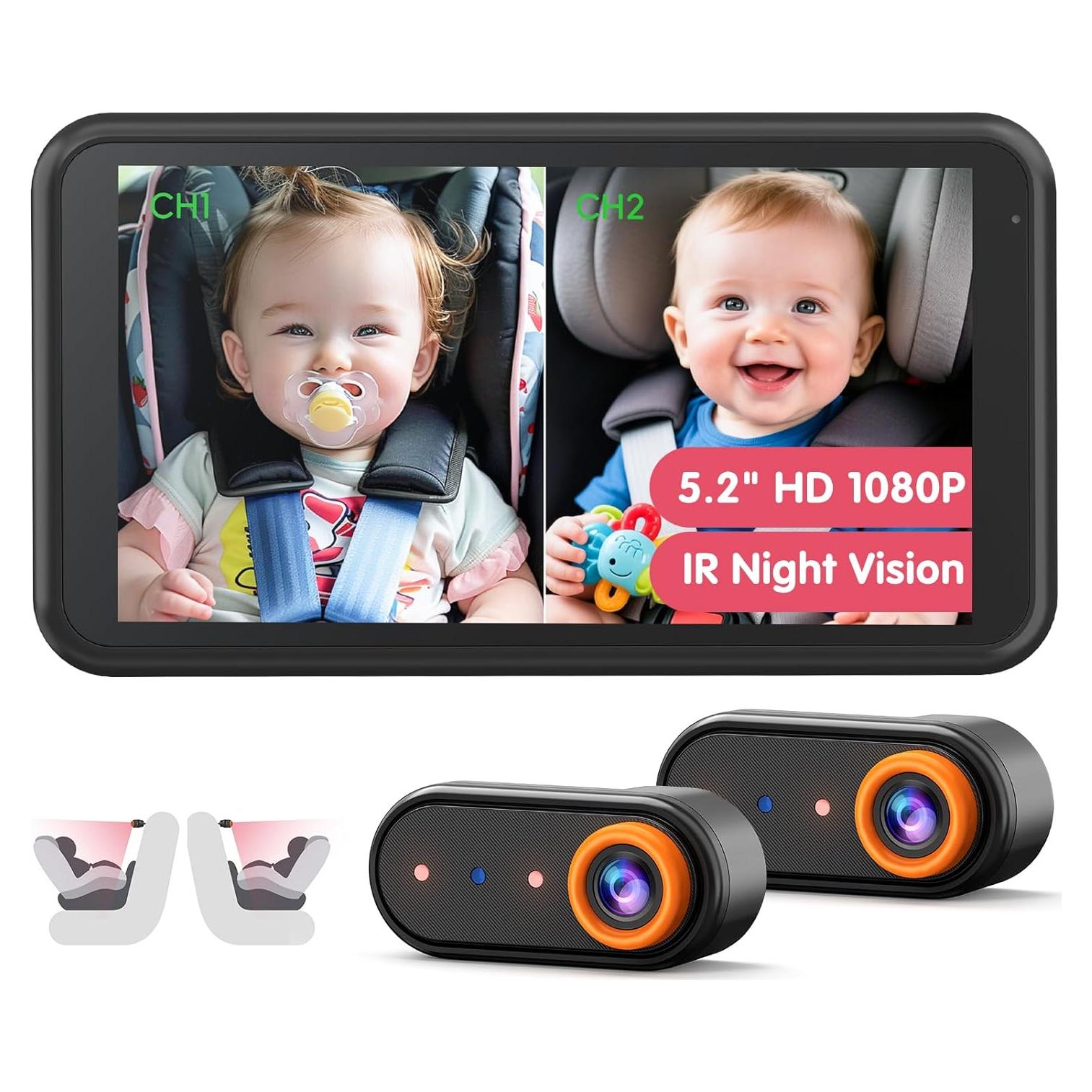 Cámara para Bebés BM2 PRO Luckview 1080P Pantalla 5.2"