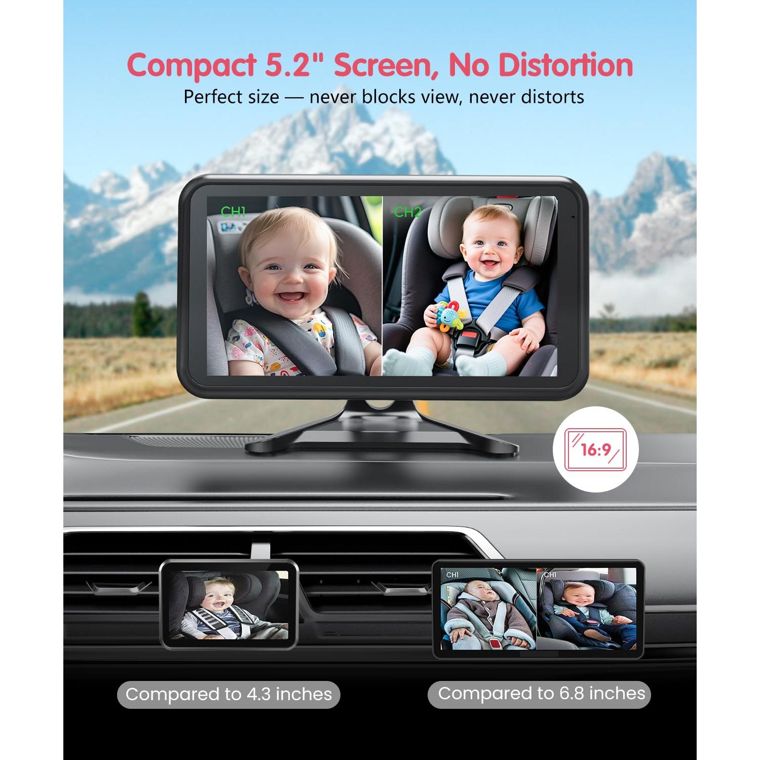 Cámara para Bebés BM2 PRO Luckview 1080P Pantalla 5.2"