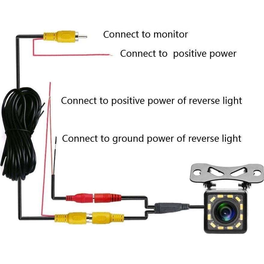 Cámara de Respaldo Ultra HD UNITOPSCI 12 LED Impermeable