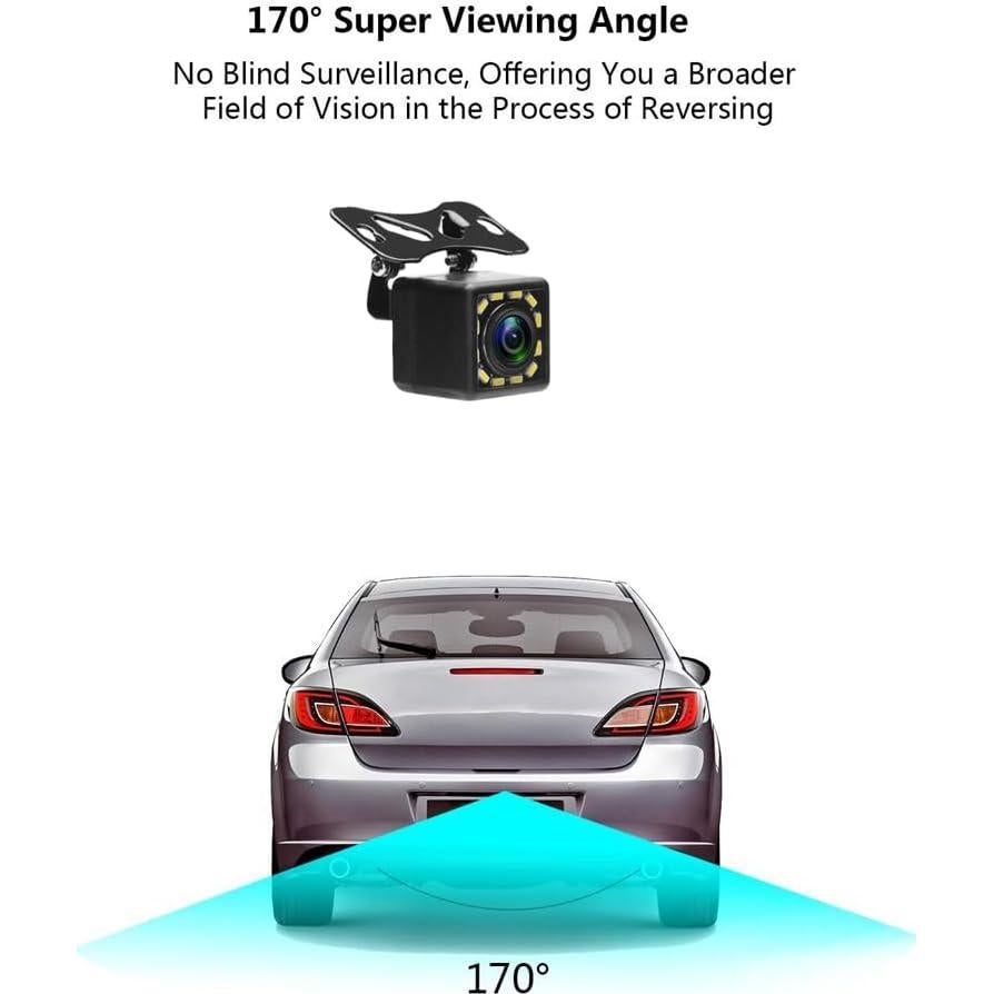 Cámara de Respaldo Ultra HD UNITOPSCI 12 LED Impermeable