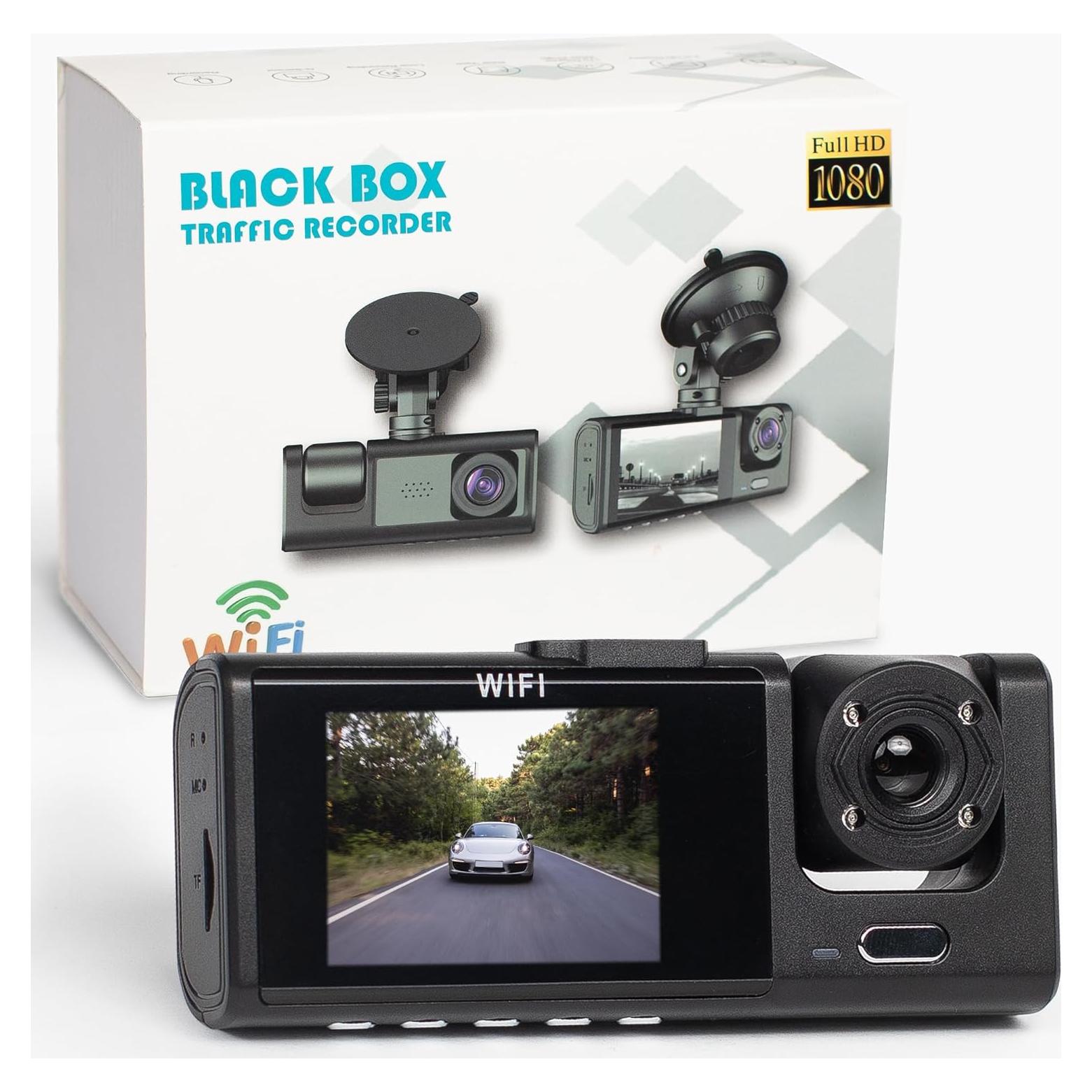 Cámara Dash 3 Canales 1080P Handy con Visión Nocturna