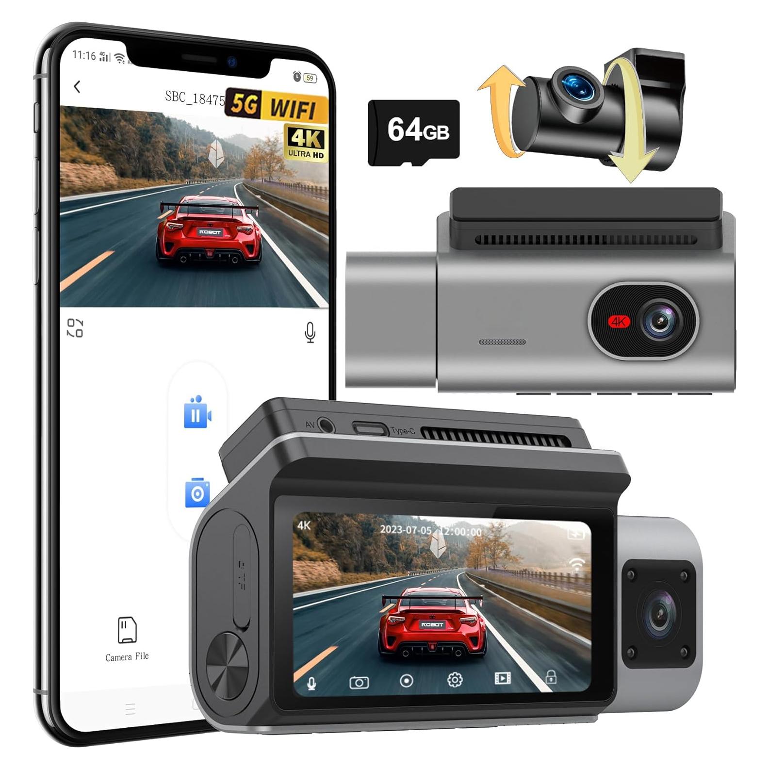 Cámara Dash 4K VIGARD S13 3 Canales con WiFi y GPS