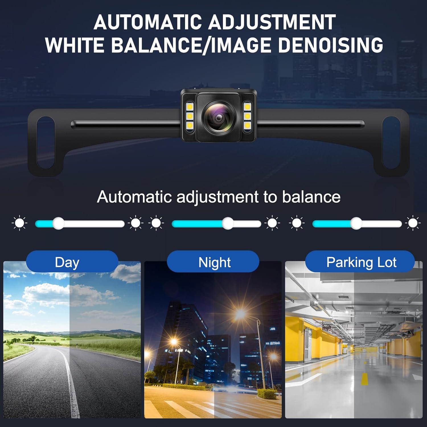 Cámara de Respaldo GLK AHD 1080P con Visión Nocturna 170°