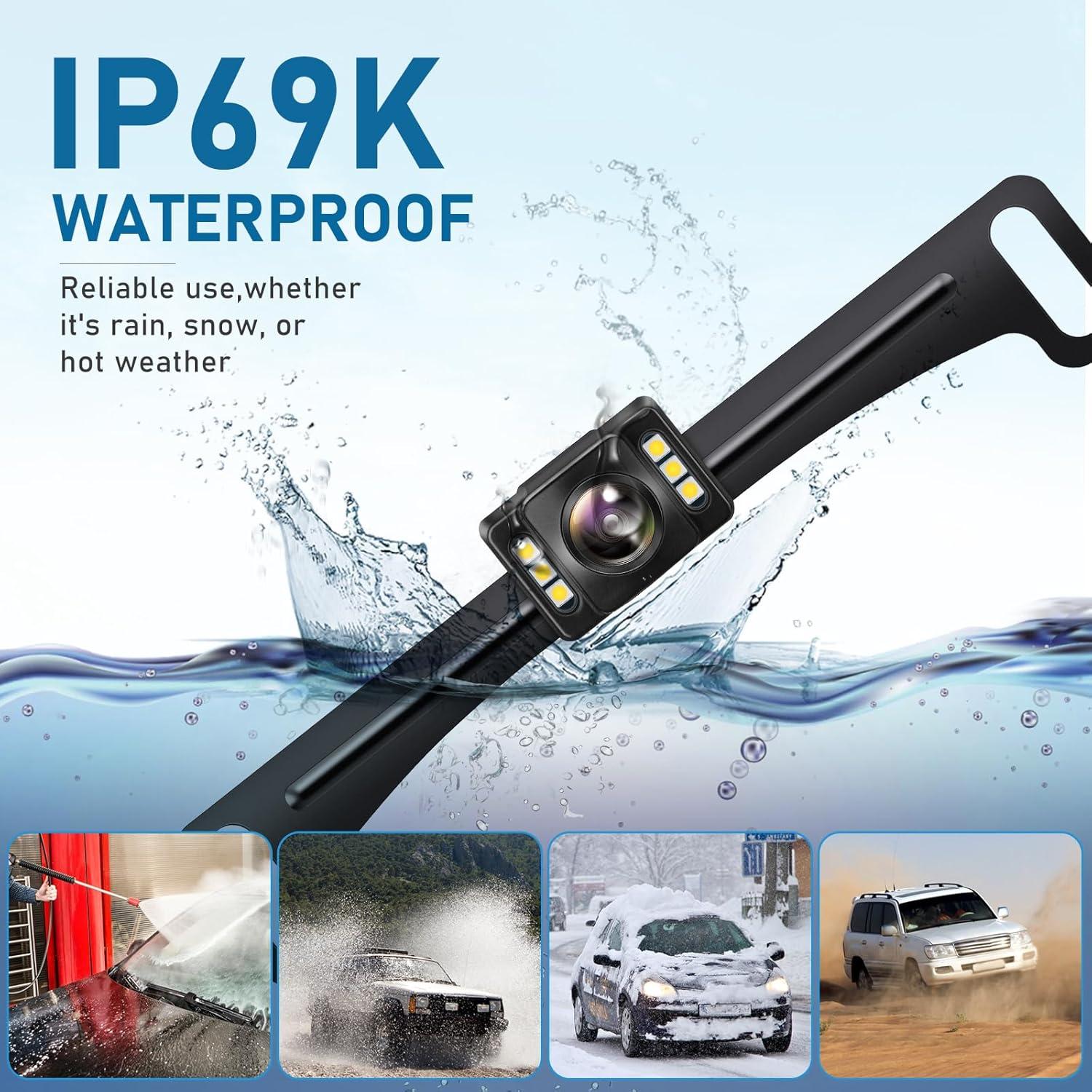 Cámara de Respaldo GLK AHD 1080P con Visión Nocturna 170°