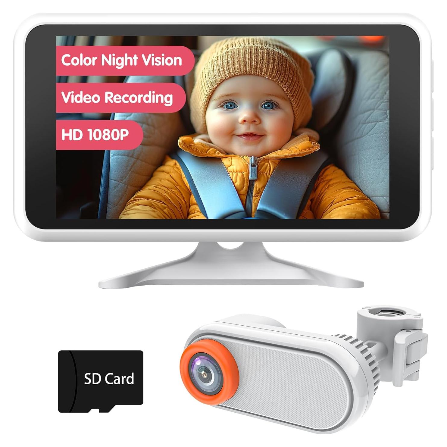 Cámara de Auto para Bebés BM3 HD 1080P con Visión Nocturna