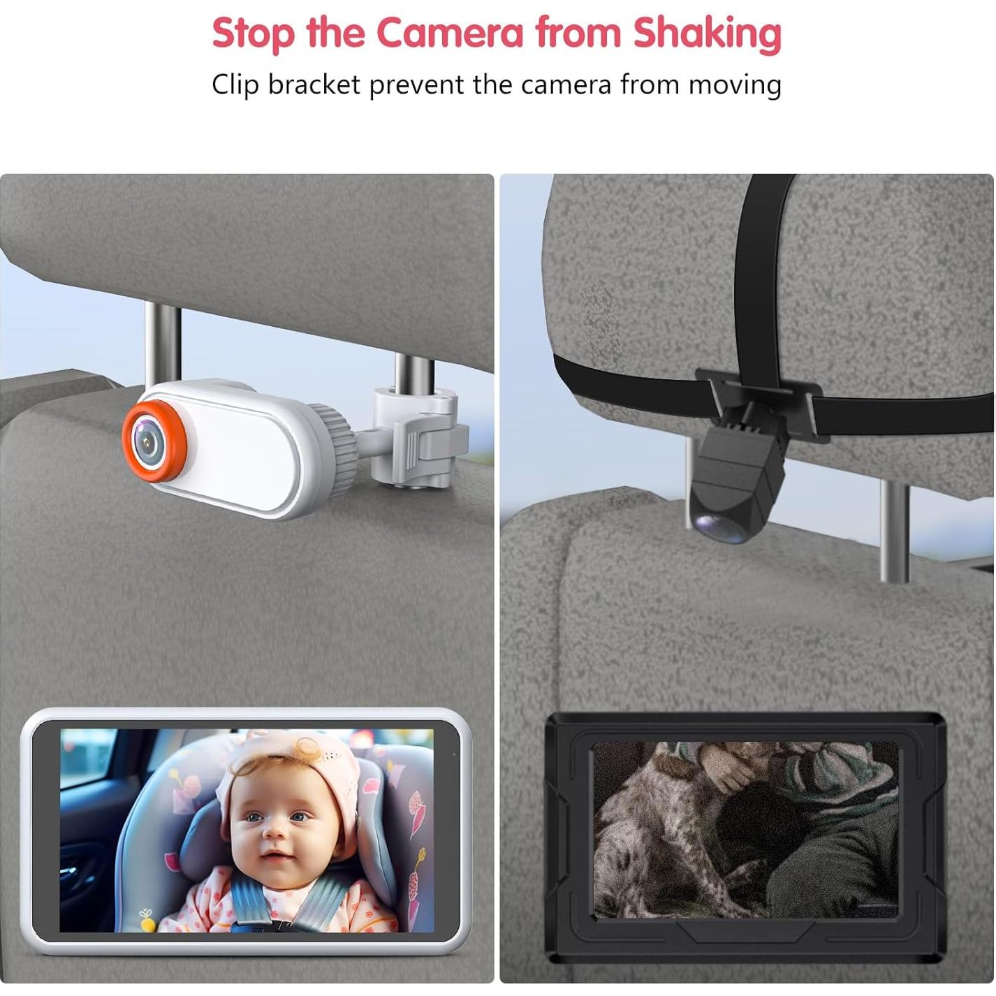 Cámara de Auto para Bebés BM3 HD 1080P con Visión Nocturna