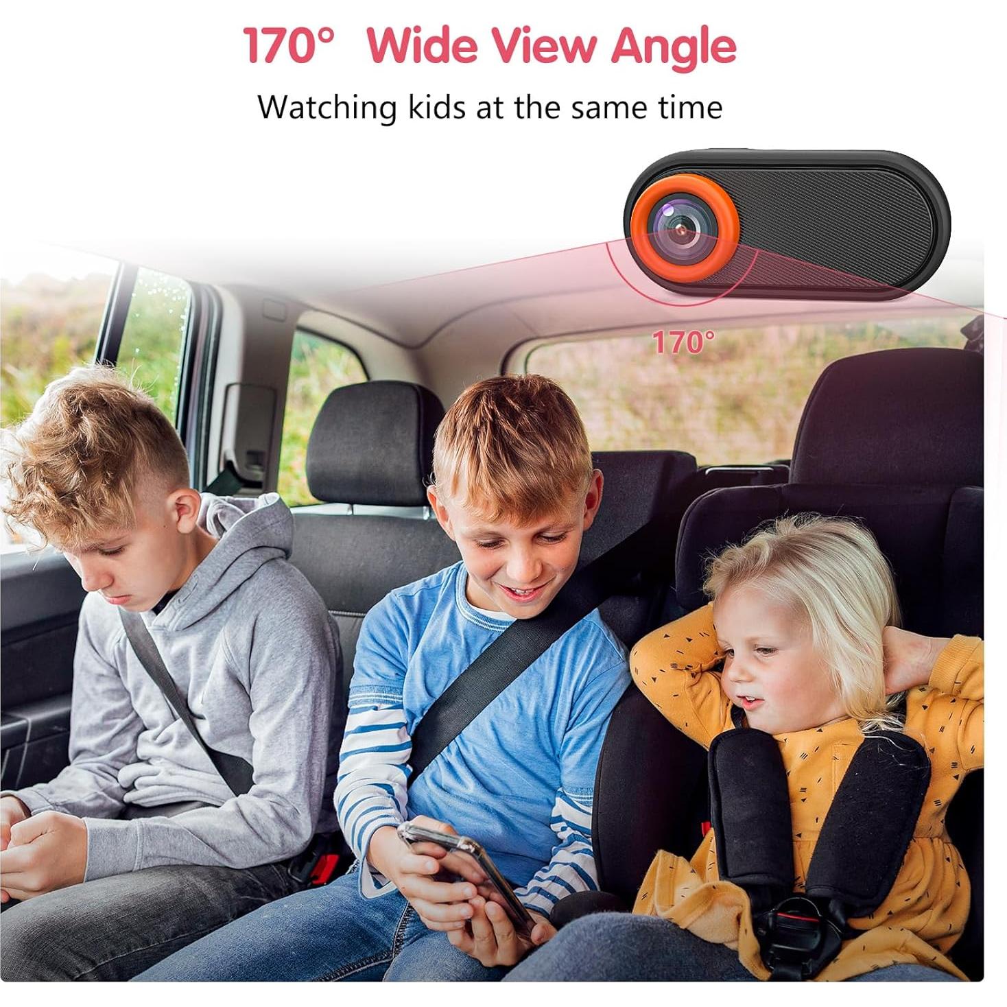 Cámara de Auto BM2 Luckview para Bebé 5.2" 1080P Zoom 3X