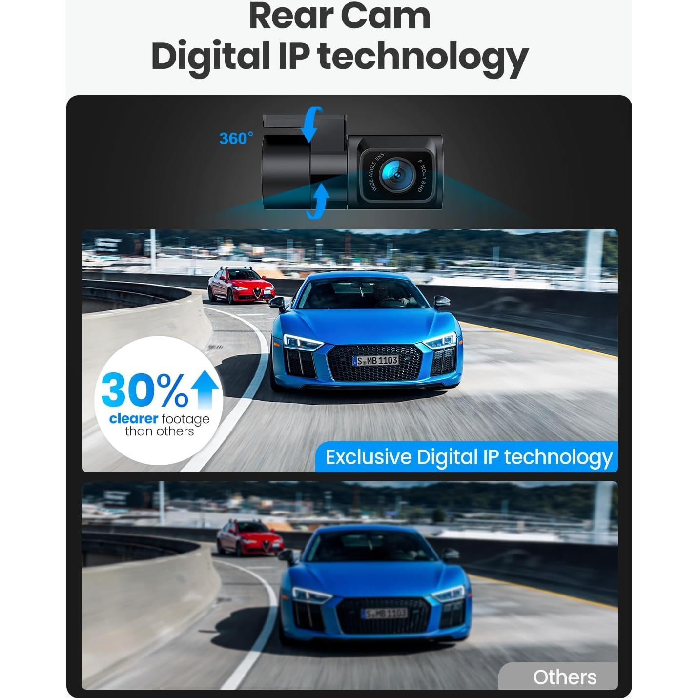 Cámara de Tablero Dual YEECORE D22 4K GPS WiFi 5G