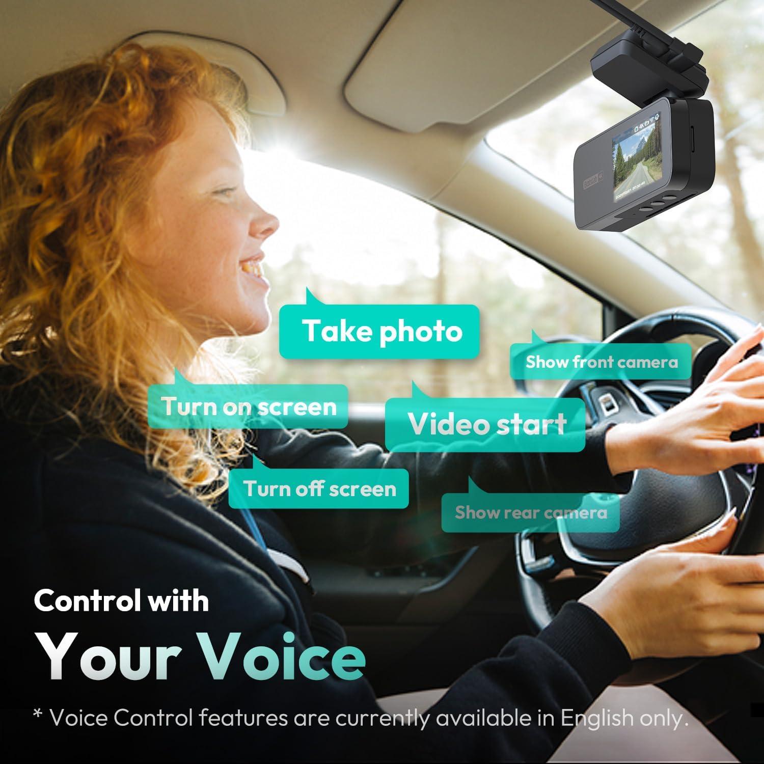 Cámara Doble Dash 4K+2K BOTSLAB G980H con WiFi y GPS