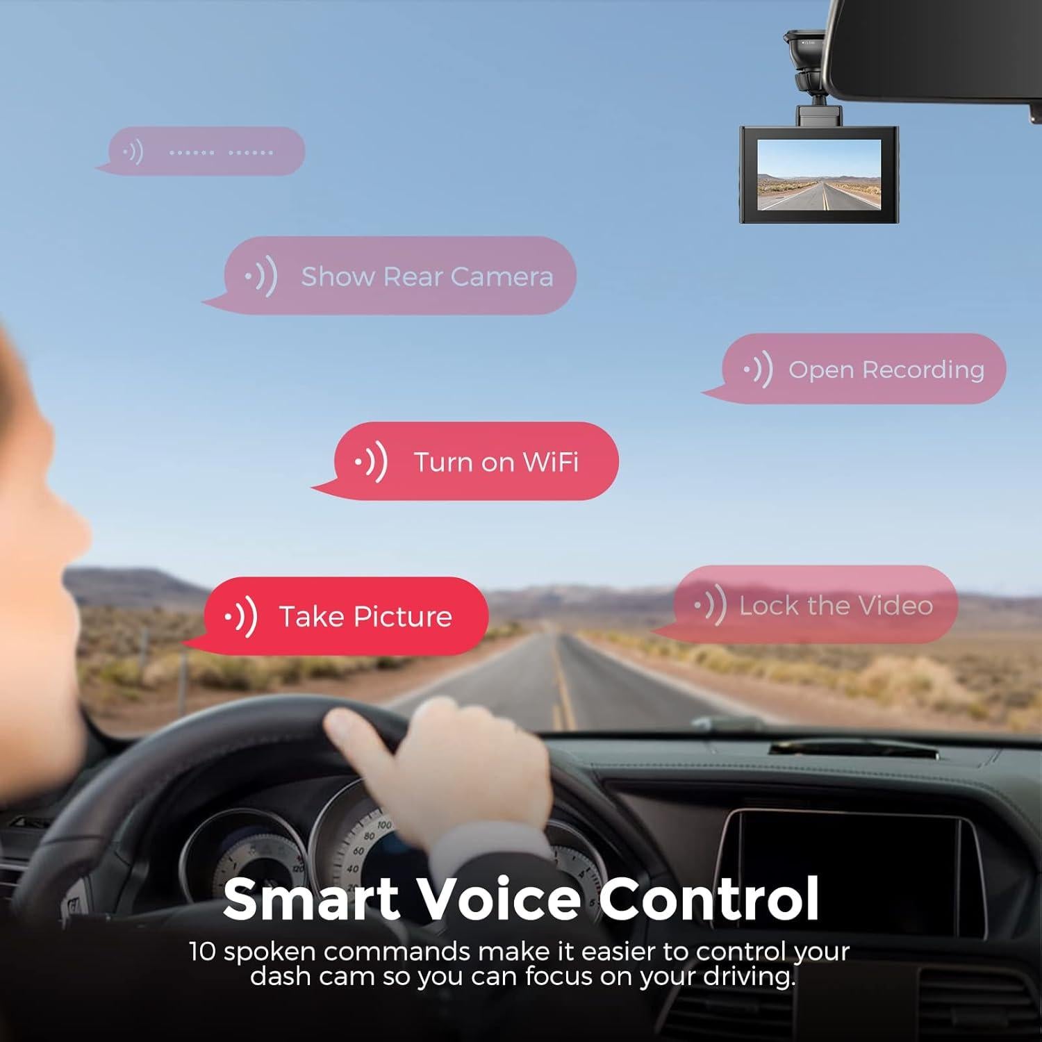 Cámara de tablero LINGDU LD02 Lite 4K GPS WiFi 64GB