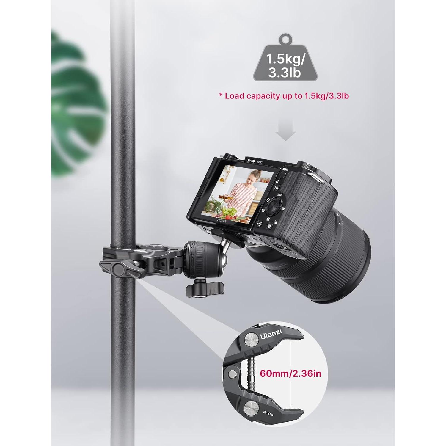 Soporte para Cámara ULANZI R099 Super Clamp 1.5kg 360°