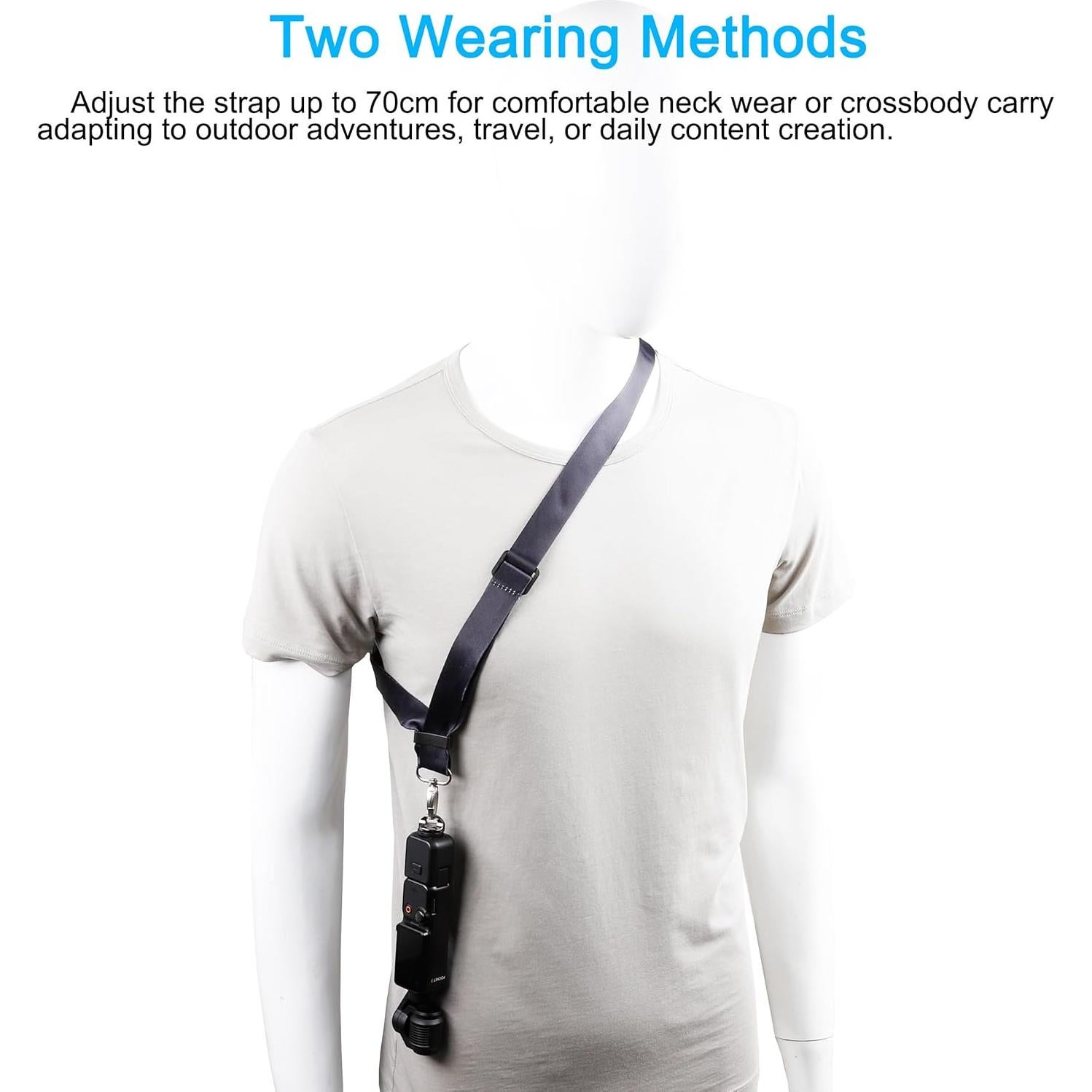 Correa de Cuello PellKing para DJI Osmo Pocket 3 y GoPro