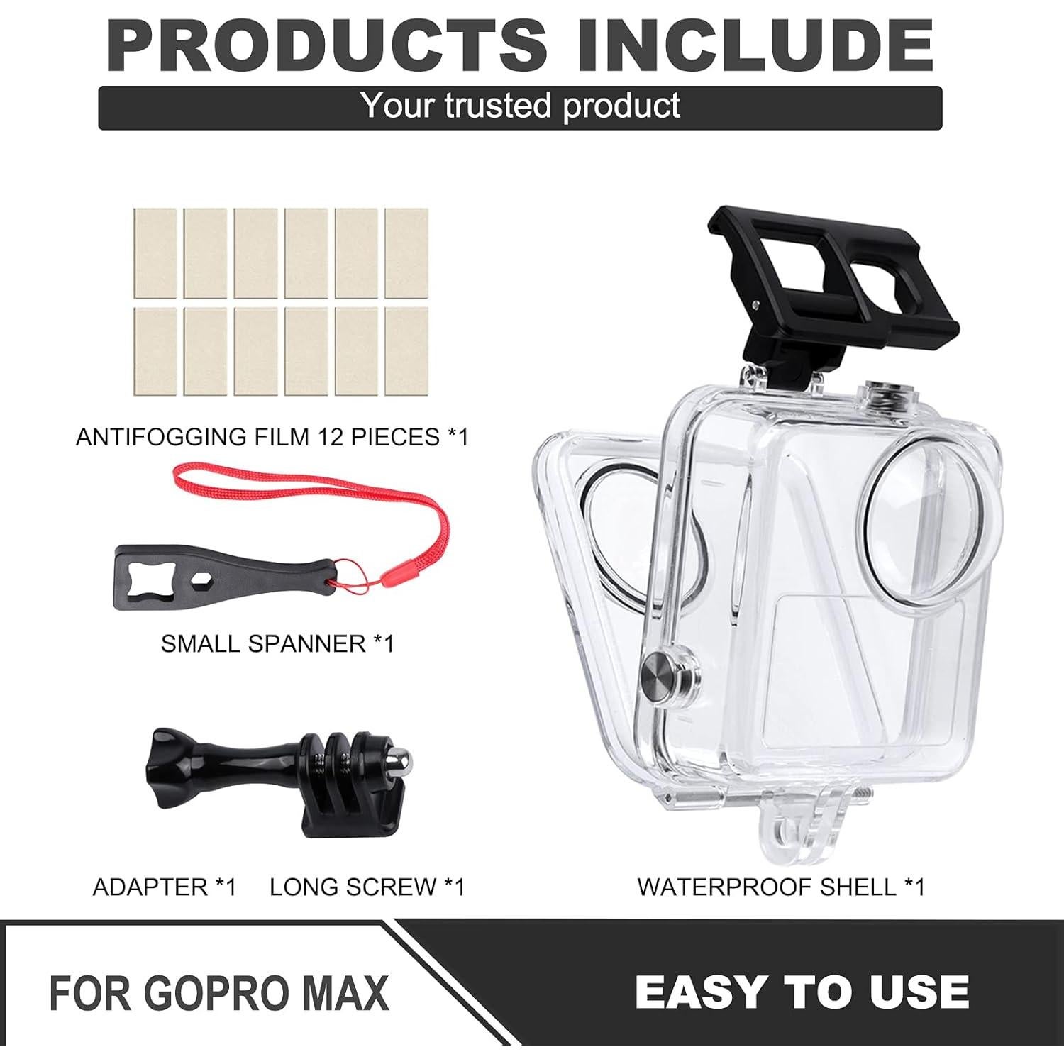 Funda Impermeable para Cámara GoPro Max 45M Buceo Accesorios