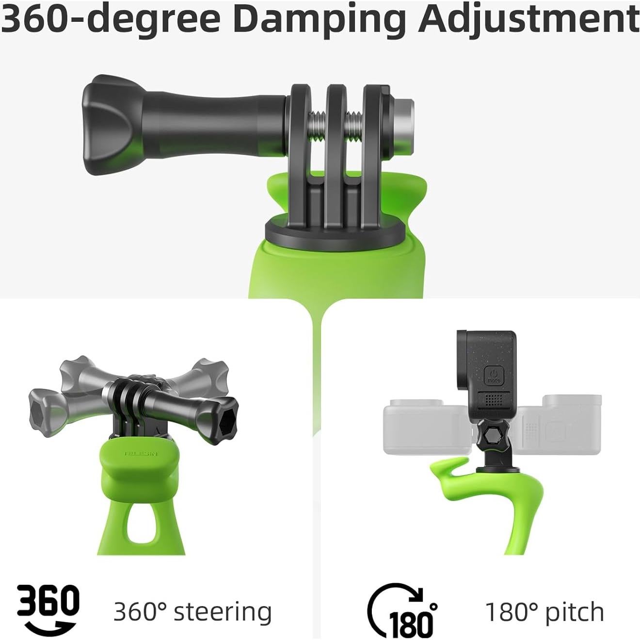 Soporte de Montaje Flexible TELESIN para Cámara 360 - Negro