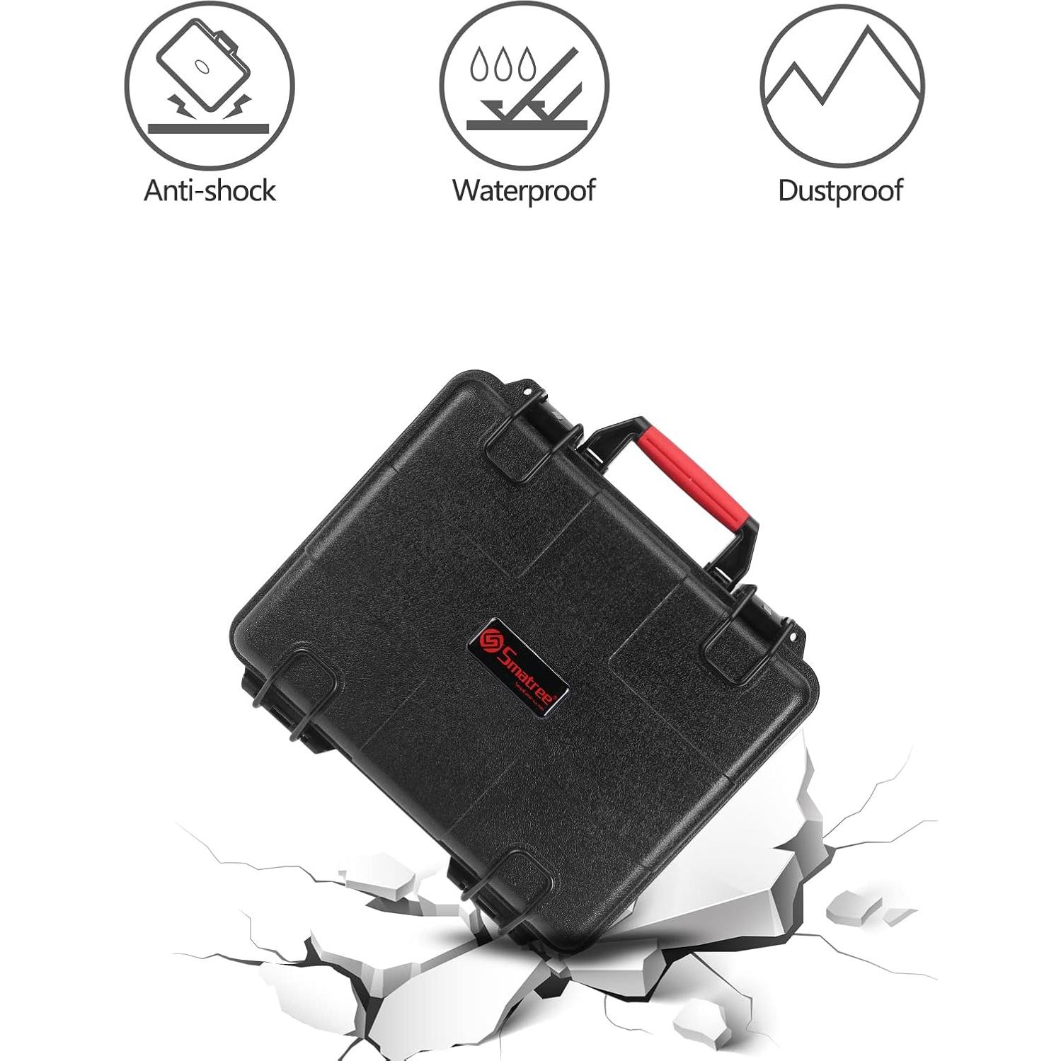 Estuche Duro Impermeable Smatree GA700-3 para GoPro y DJI OSMO