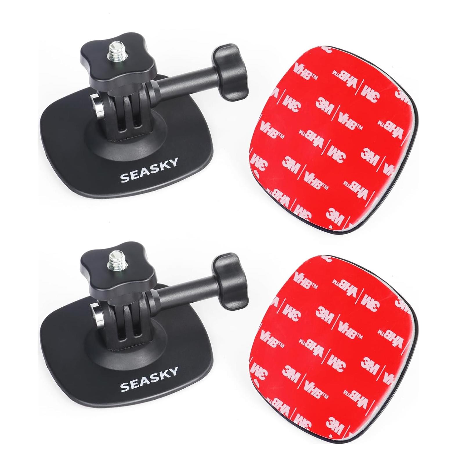 Montaje Adhesivo Flexible SEASKY A1 para Casco - 2 Pack