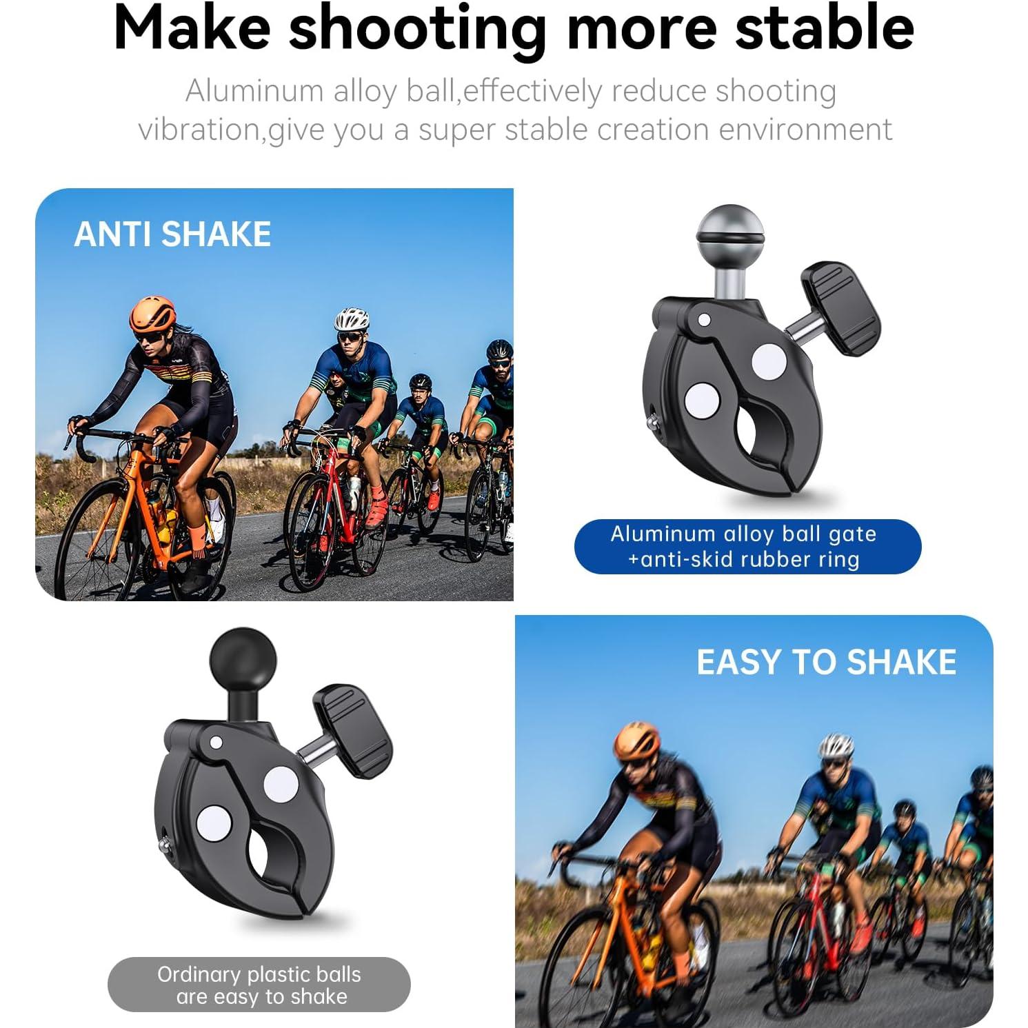 Soporte de Abrazadera TELESIN para Bicicleta y Motocicleta 360°