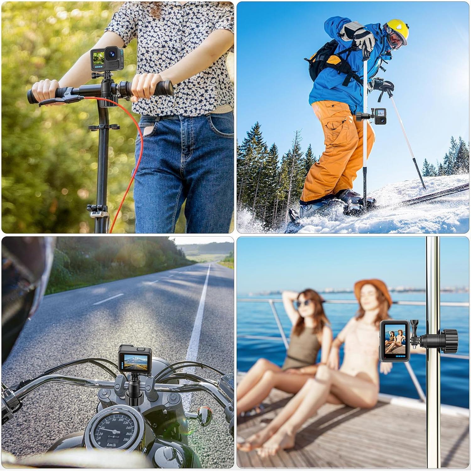 Soporte de Cámara KDD para Bicicleta y Motocicleta Ajustable