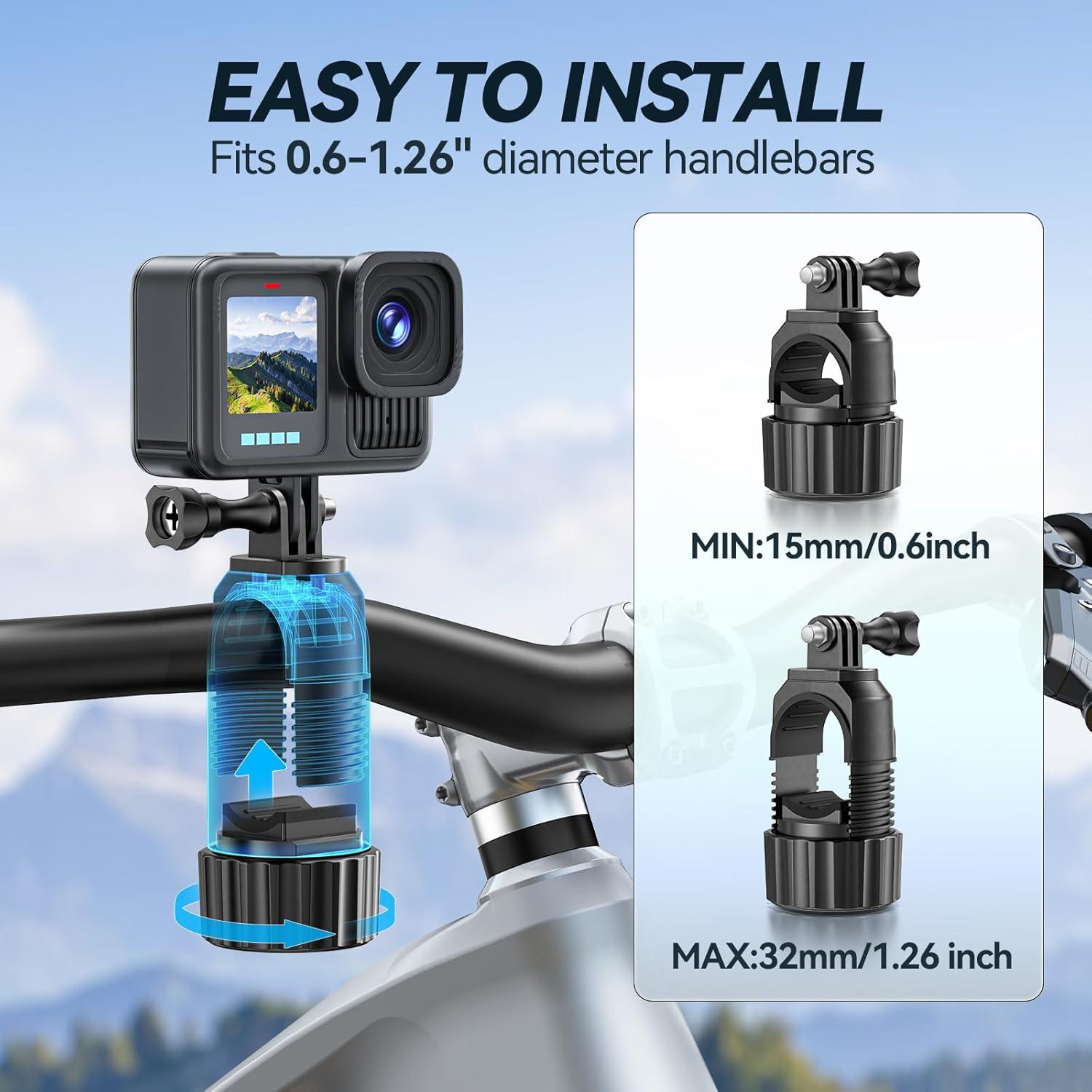 Soporte de Cámara KDD para Bicicleta y Motocicleta Ajustable