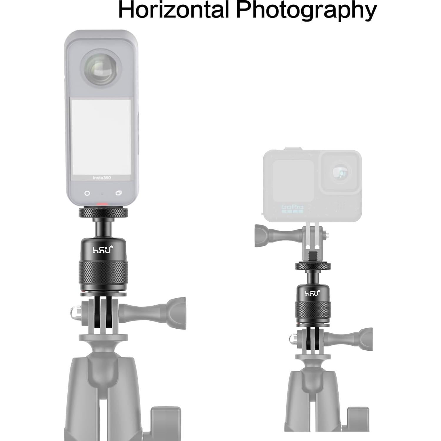 Soporte Vertical HSU para GoPro y Cámaras de Acción 90 Grados
