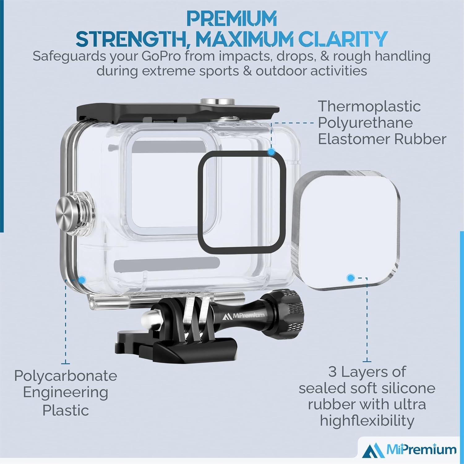 Funda Impermeable MiPremium para GoPro Hero 13/12/11/10/9