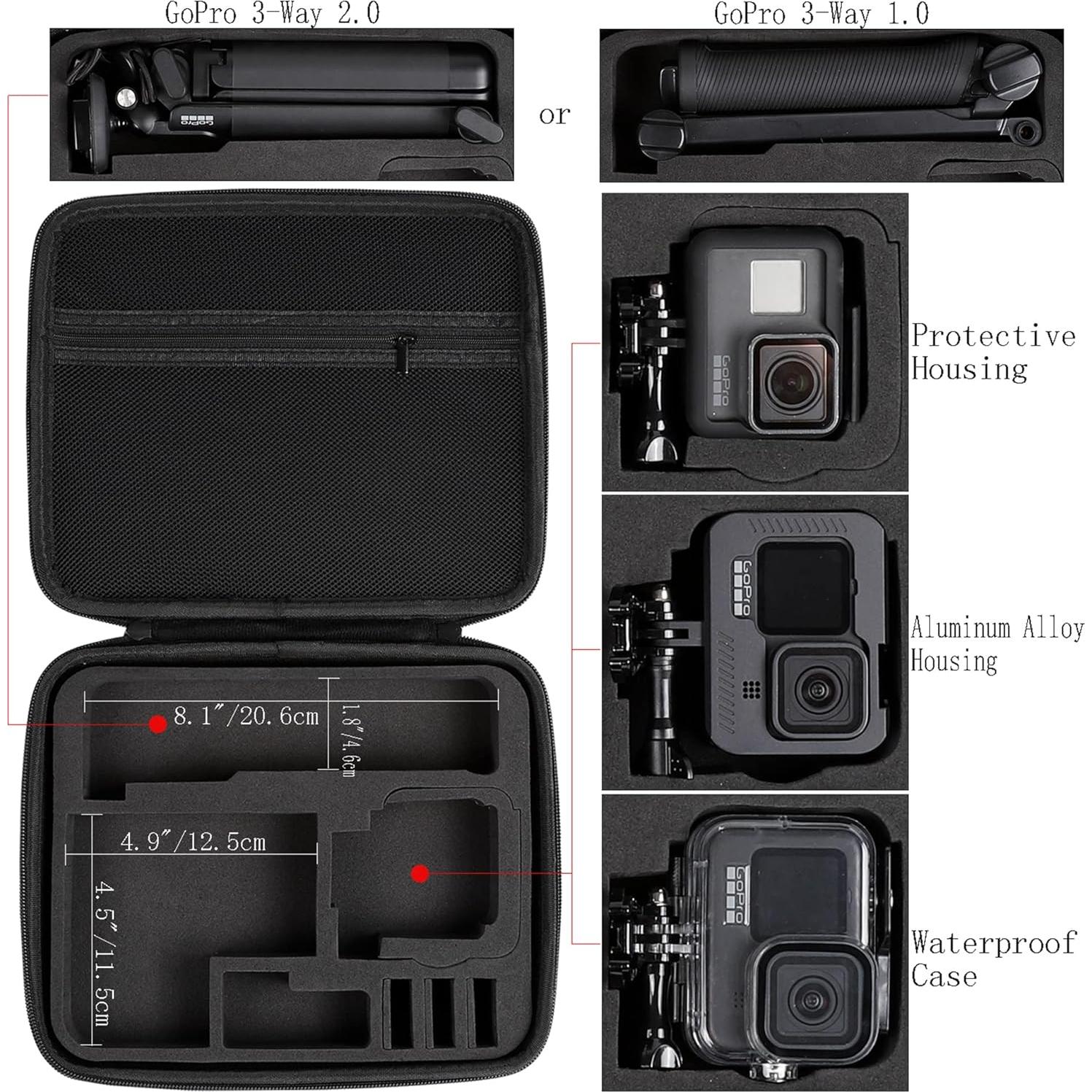 Funda Dura PellKing para GoPro Hero 13/12/11/10/9/8/7/6/5 y DJI Osmo Action