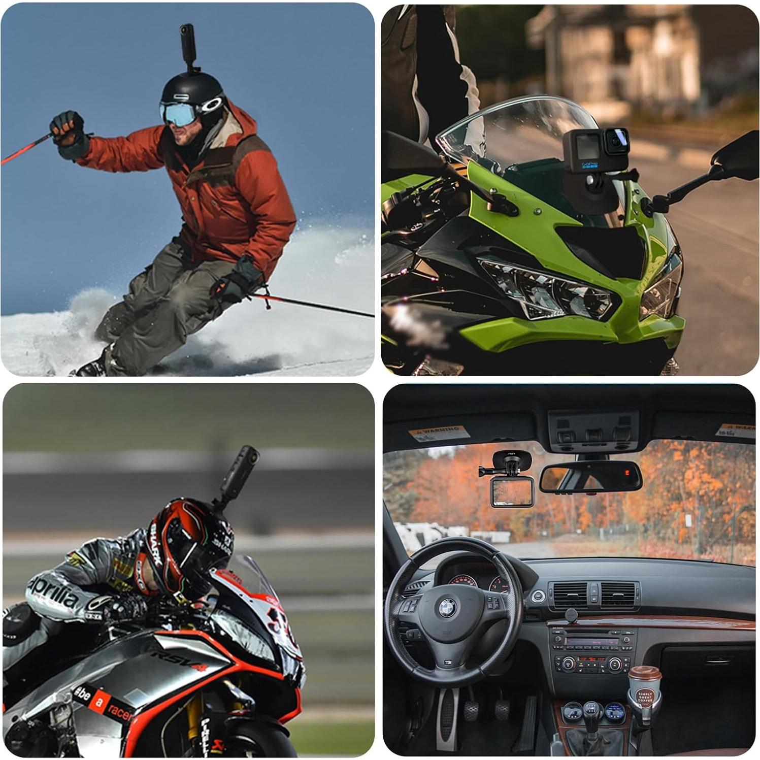 Soporte Vertical HSU para GoPro y Cámaras de Acción - Adaptador 1/4"-20