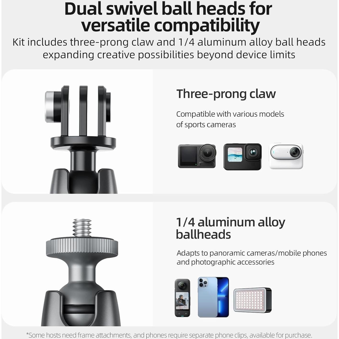 Soporte Magnético TELESIN para Cámara de Acción 360°