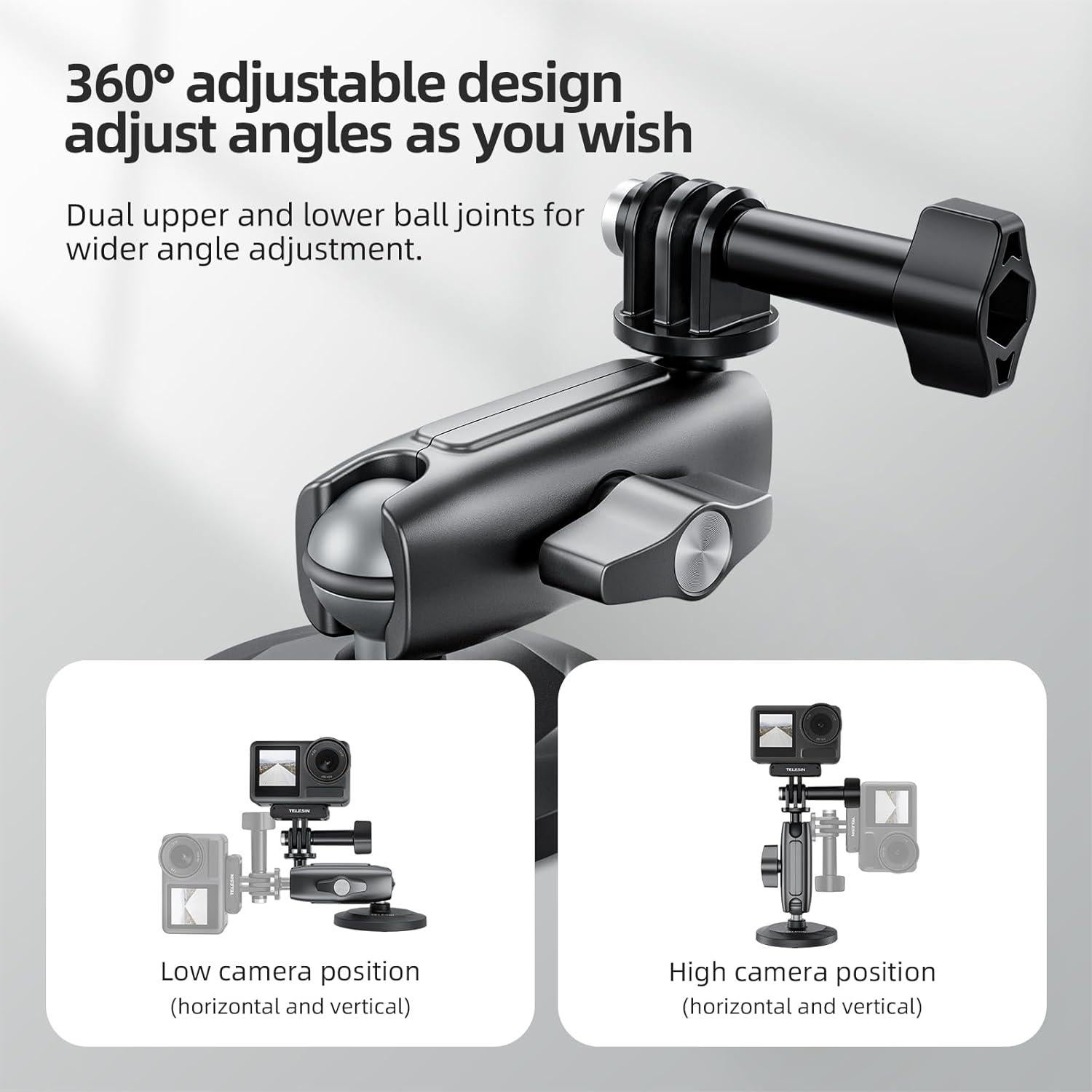 Soporte Magnético TELESIN para Cámara de Acción 360°