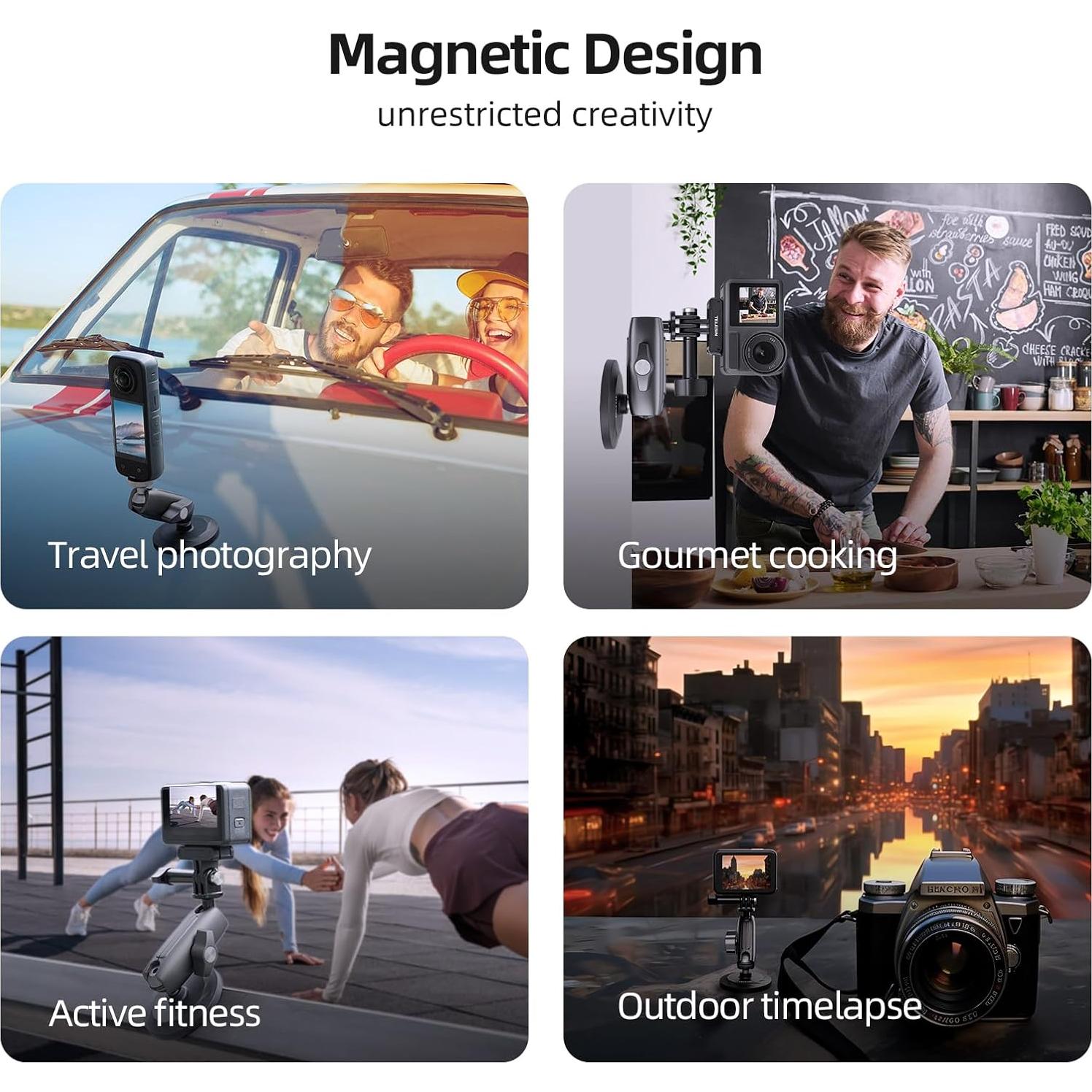 Soporte Magnético TELESIN para Cámara de Acción 360°