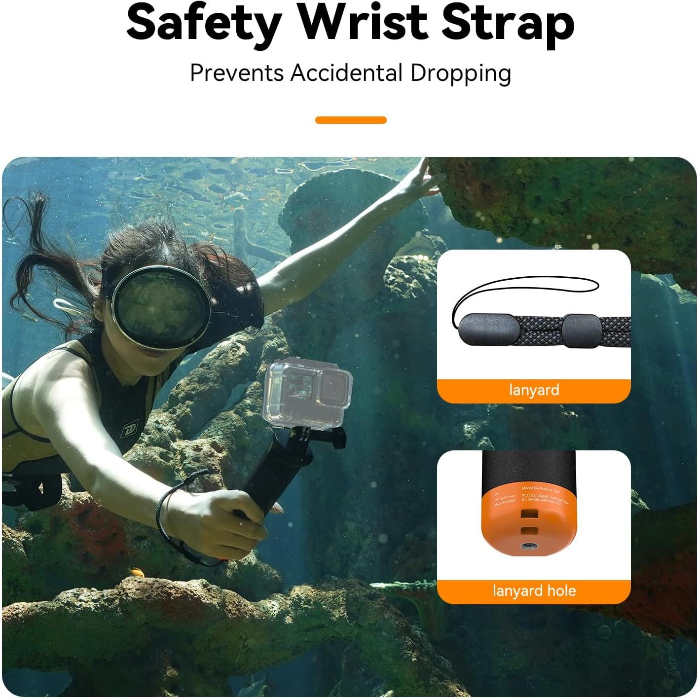 Agarradera Flotante GUEDIEO con Control Remoto para GoPro