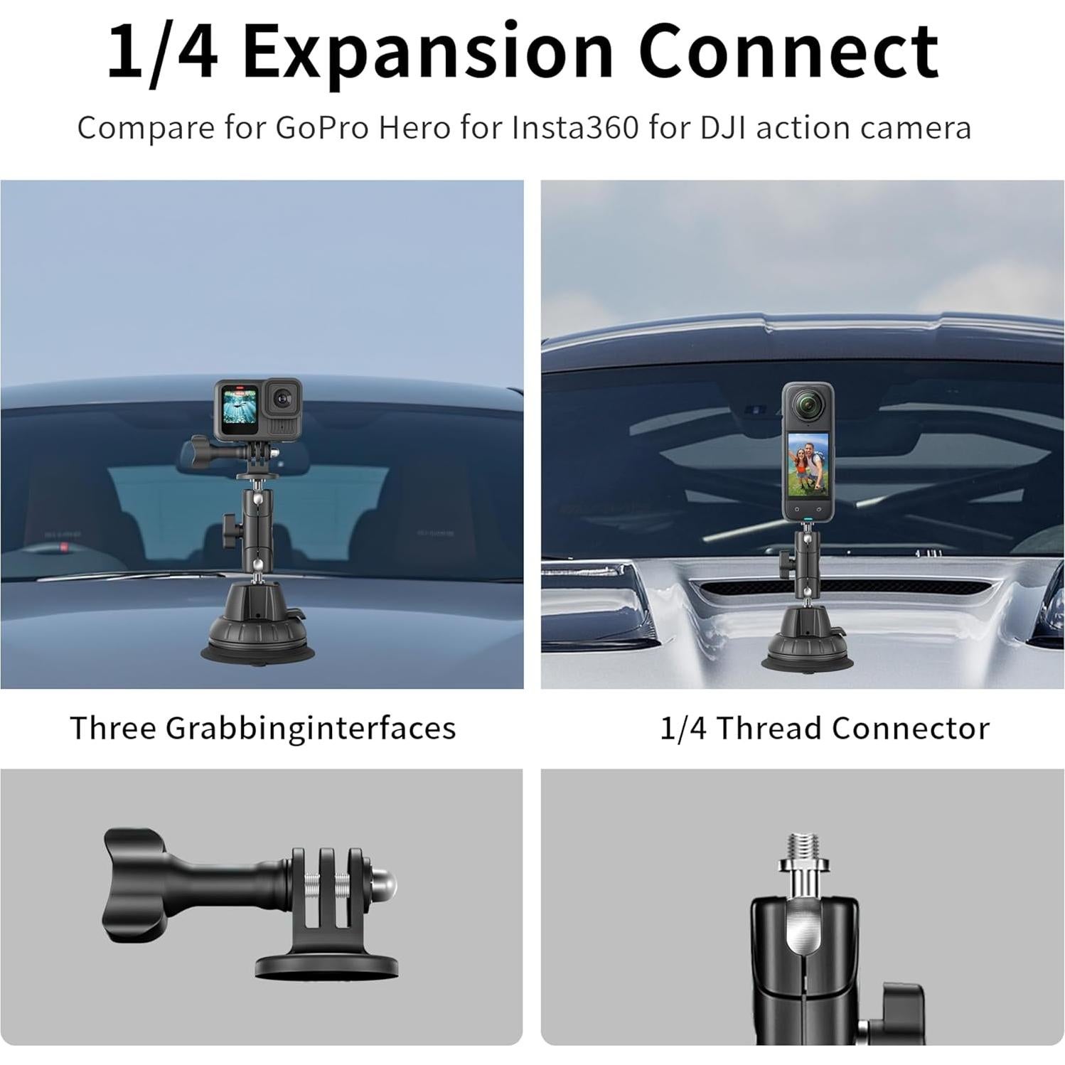 Soporte de Ventosa STARTRC para GoPro Hero 13/12/11 y DJI