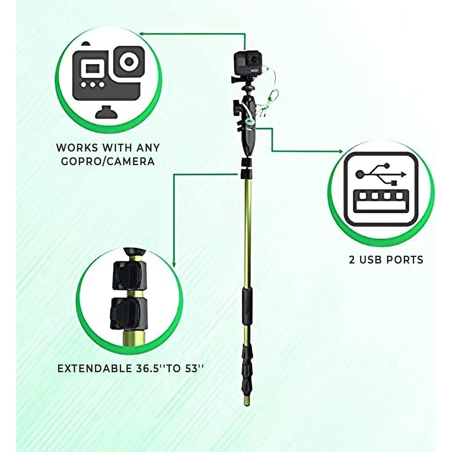 PowerStick 53" YOLOtek Superbundle - Cargador para Cámaras