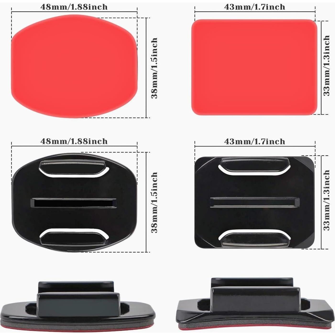 Kit de 40 Soportes Adhesivos Universales KUANVE para Cámaras de Acción