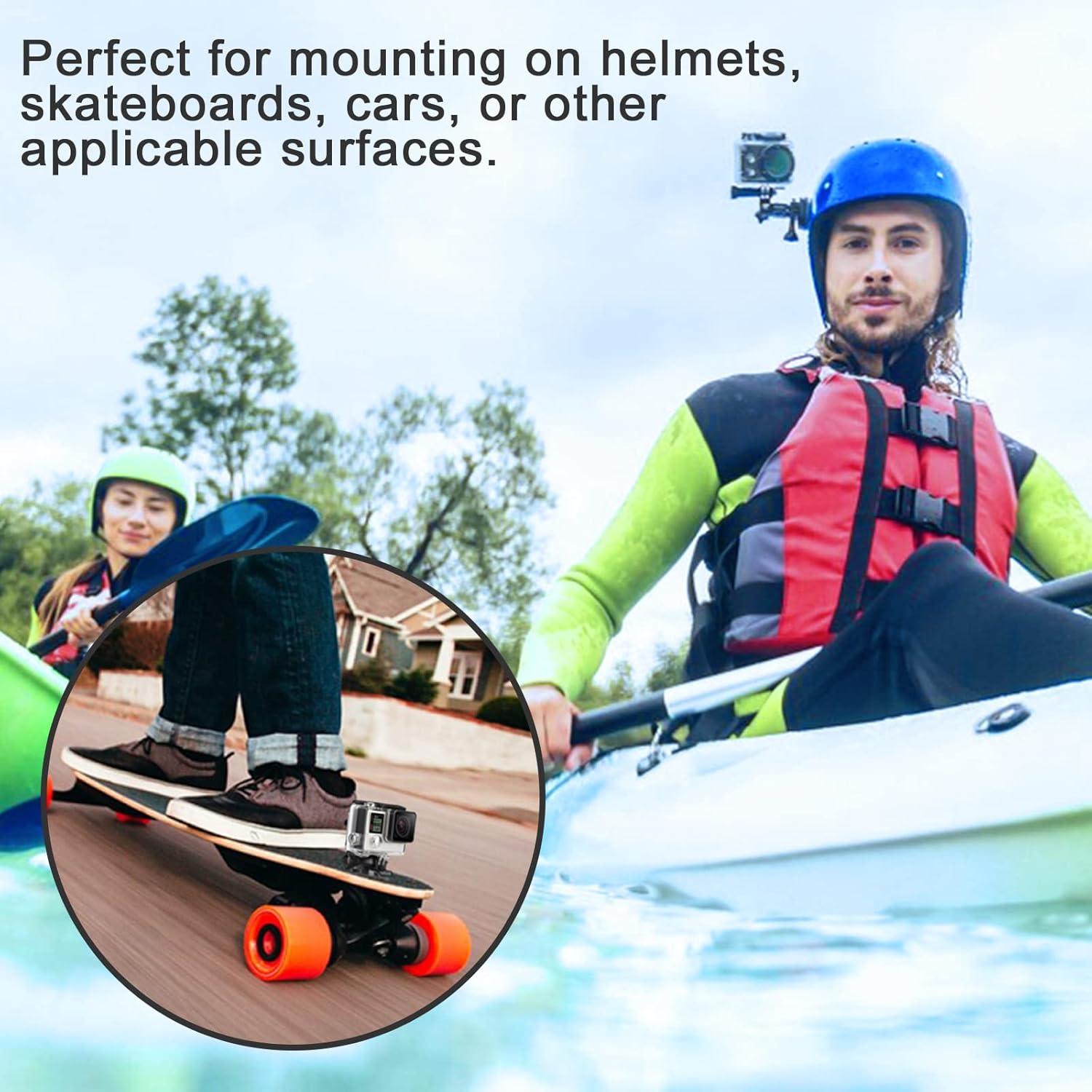 Kit de 40 Soportes Adhesivos Universales KUANVE para Cámaras de Acción