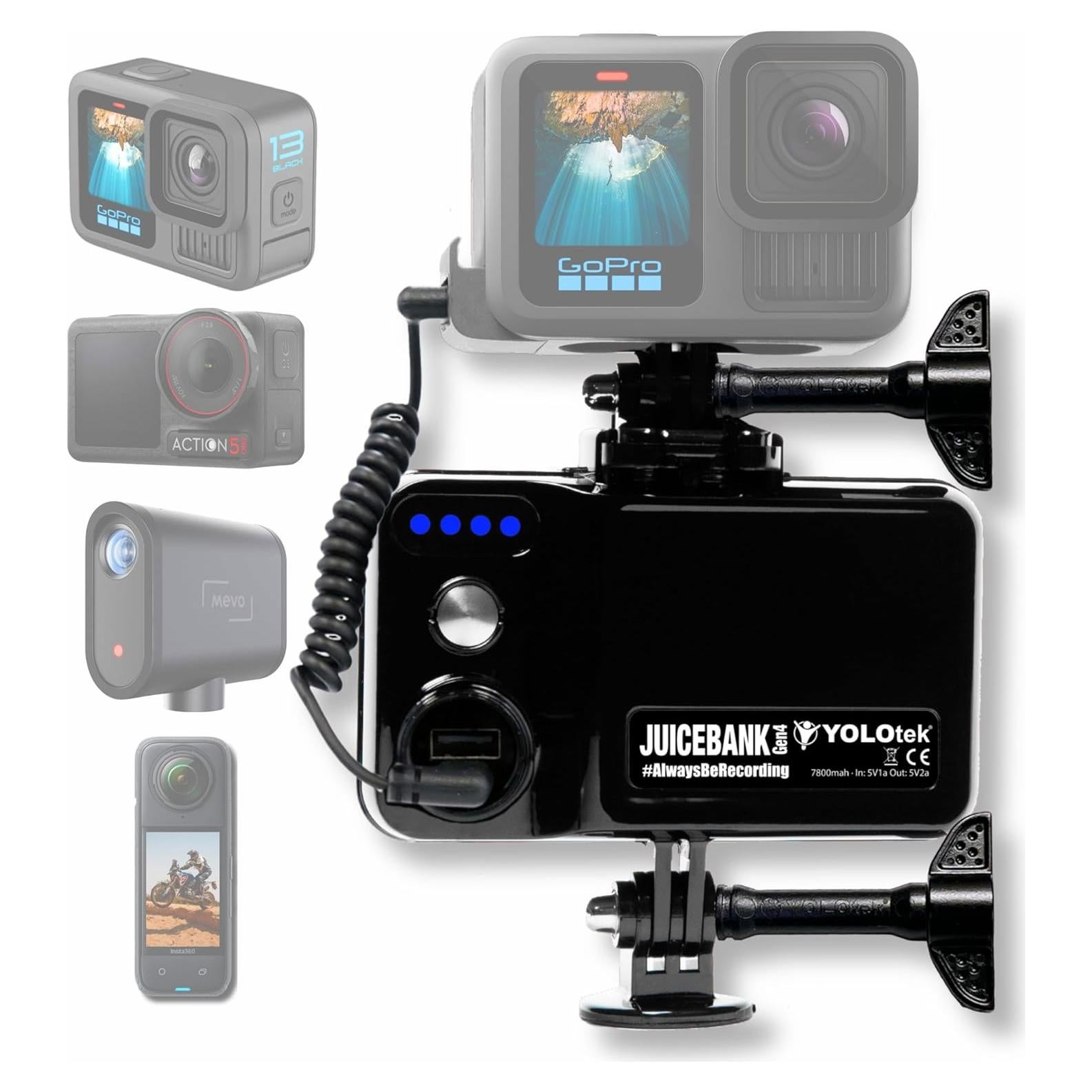 Cargador Portátil YOLOtek JUICEBANK 7800mAh para GoPro y Más