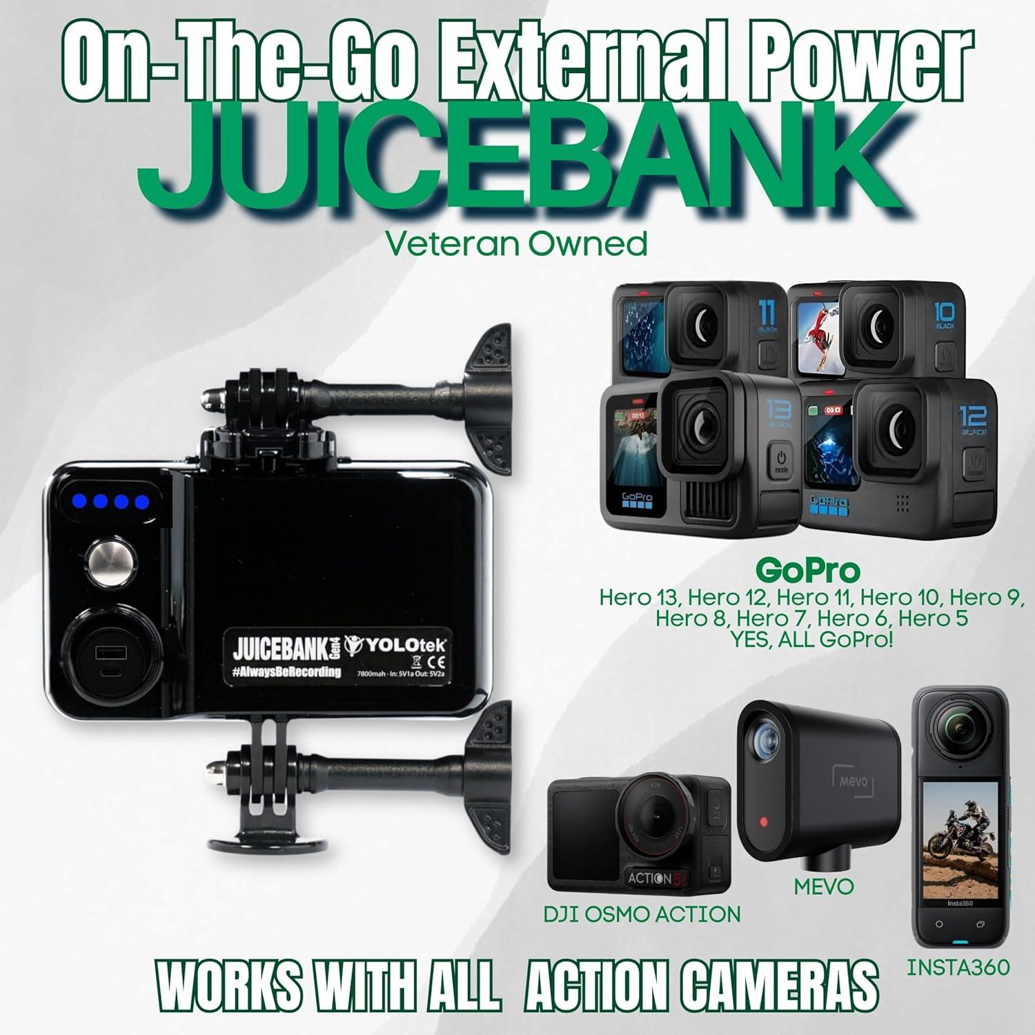 Cargador Portátil YOLOtek JUICEBANK 7800mAh para GoPro y Más