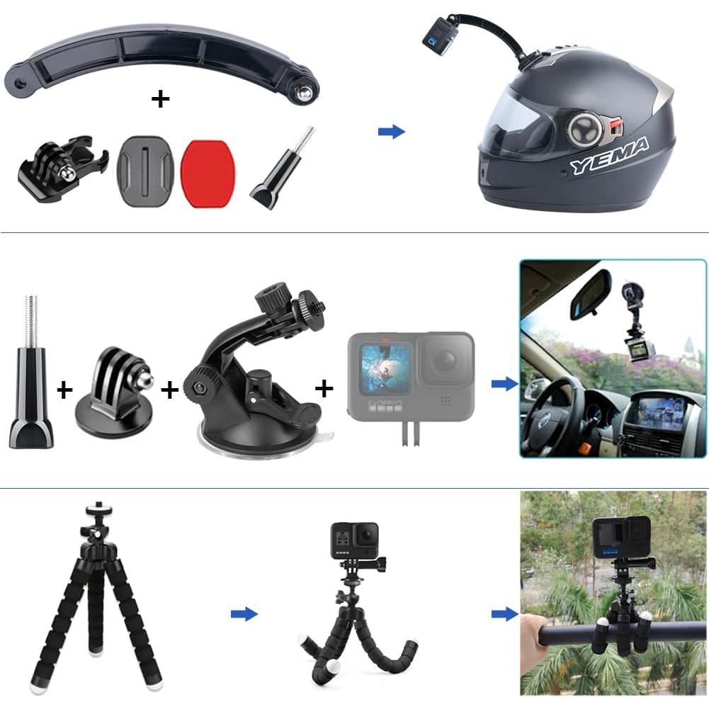 Kit de Accesorios para Cámara de Acción TANSUO 28 en 1