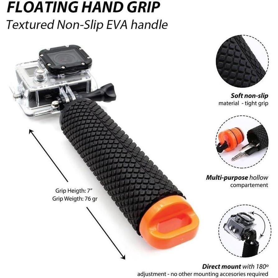 Mango Flotante Subacuático Homeet Azul para Cámaras de Acción