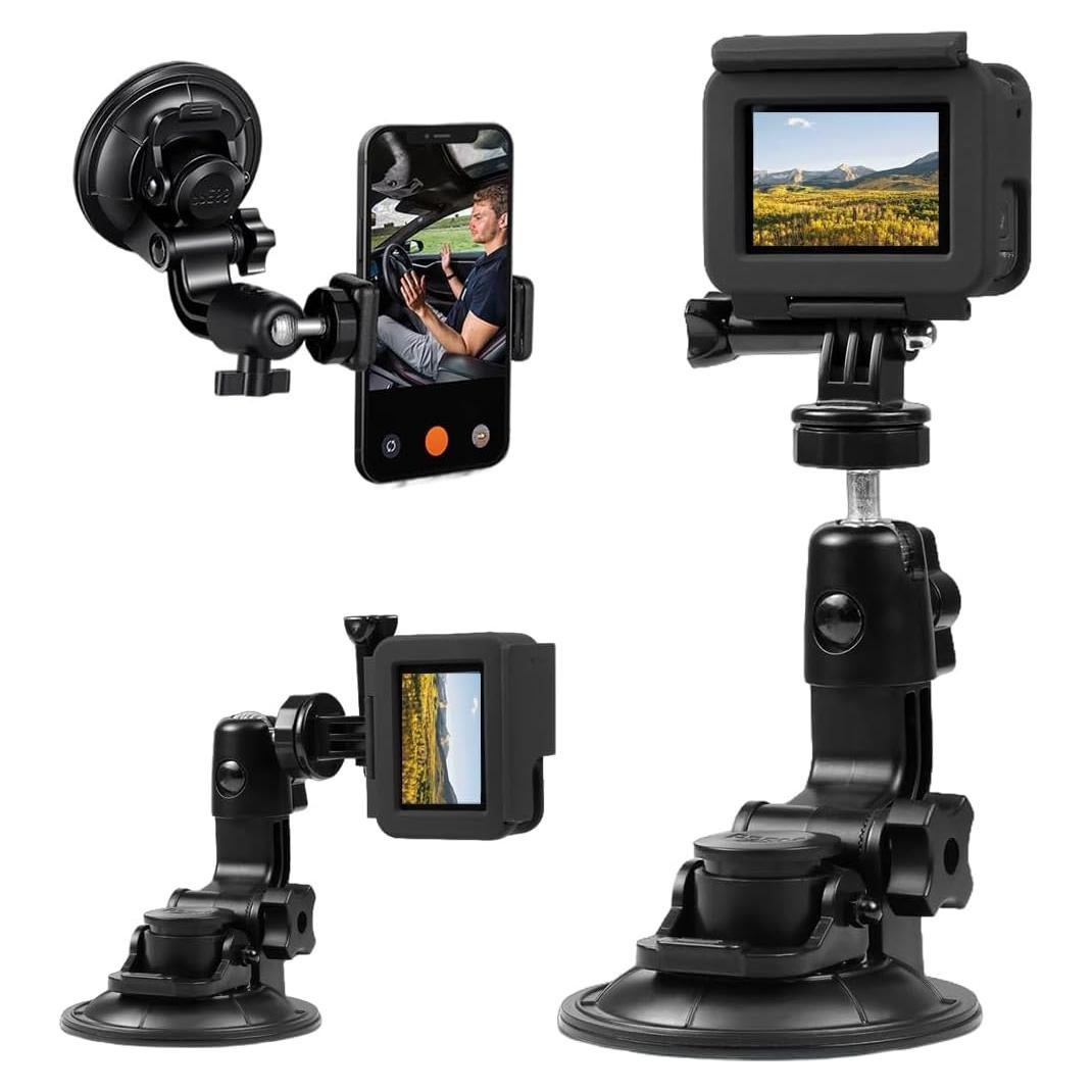 Soporte de Ventosa para Coche JOLOESLOS con Adaptador y Clip