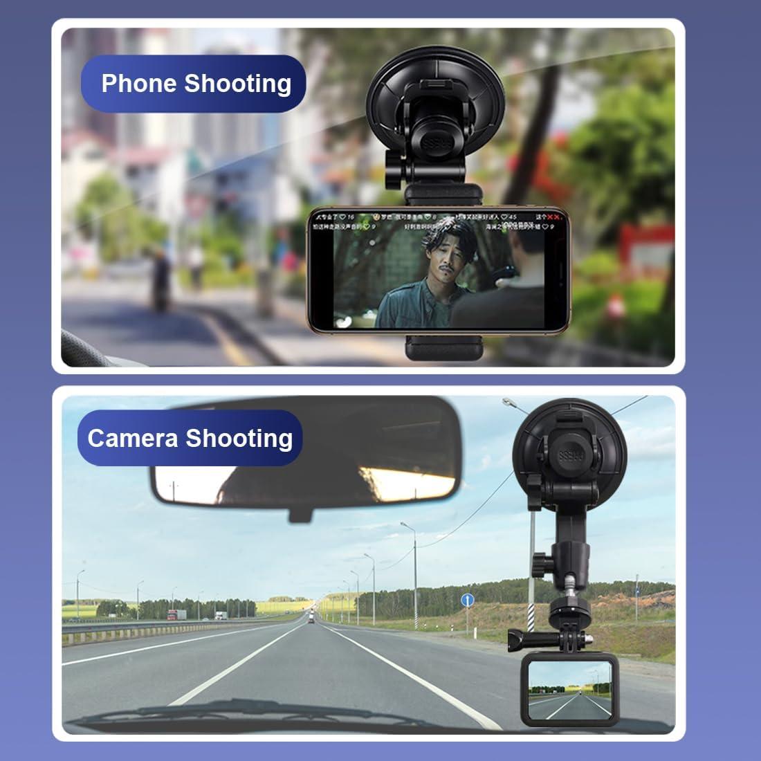 Soporte de Ventosa para Coche JOLOESLOS con Adaptador y Clip