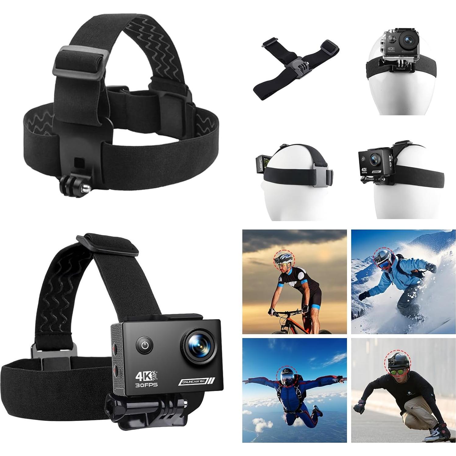 Kit de Accesorios para Cámara de Acción TIMNUT - Soportes y Arnés