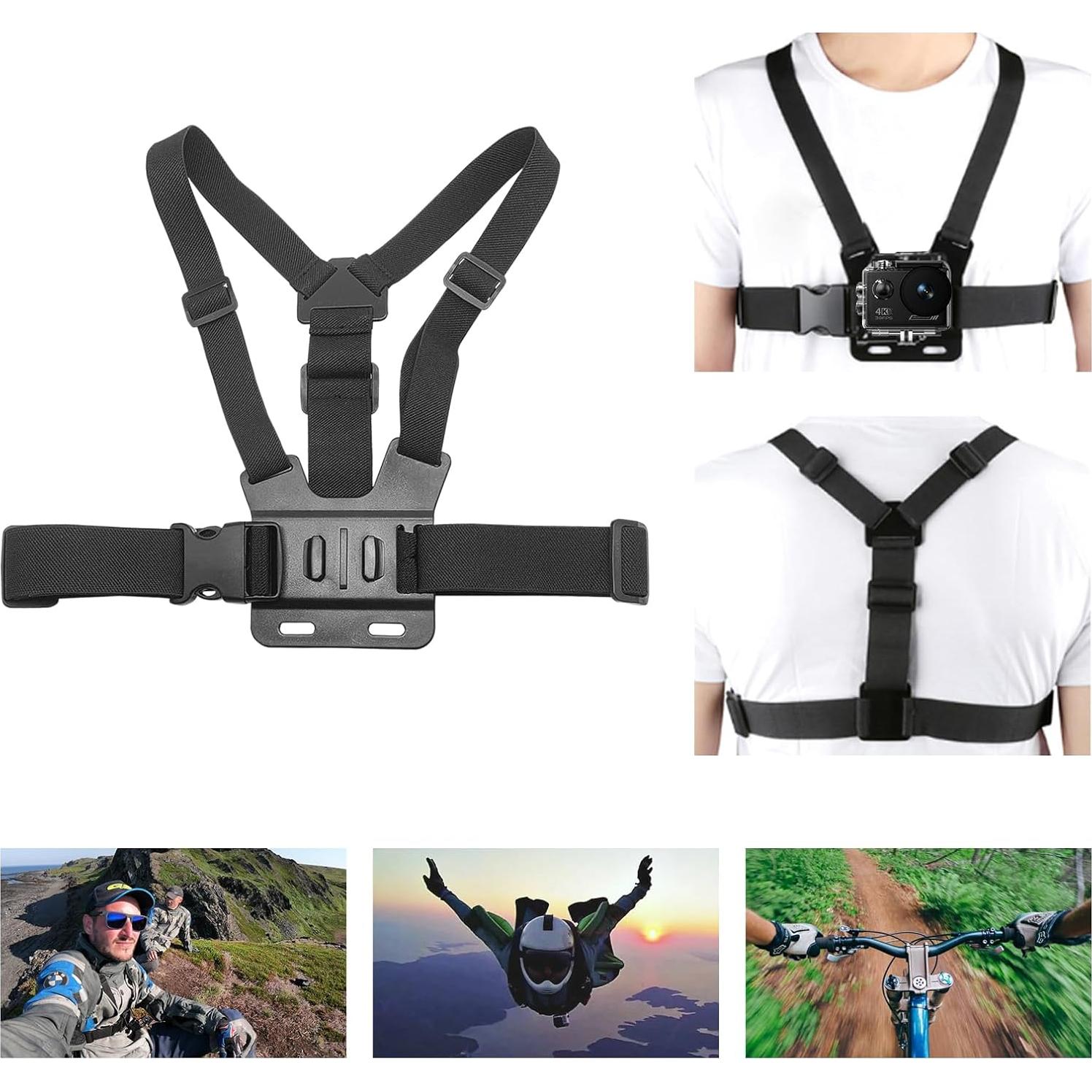 Kit de Accesorios para Cámara de Acción TIMNUT - Soportes y Arnés