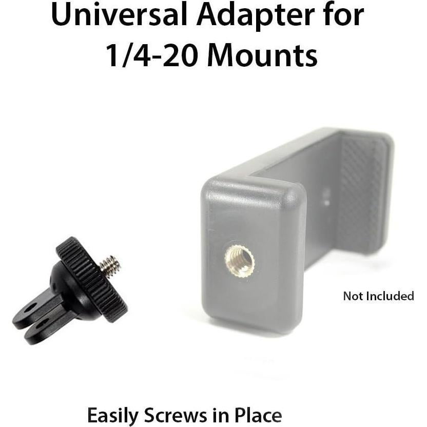 Adaptador de Montaje para Trípode ASOCEA, Compatible con GoPro y Más